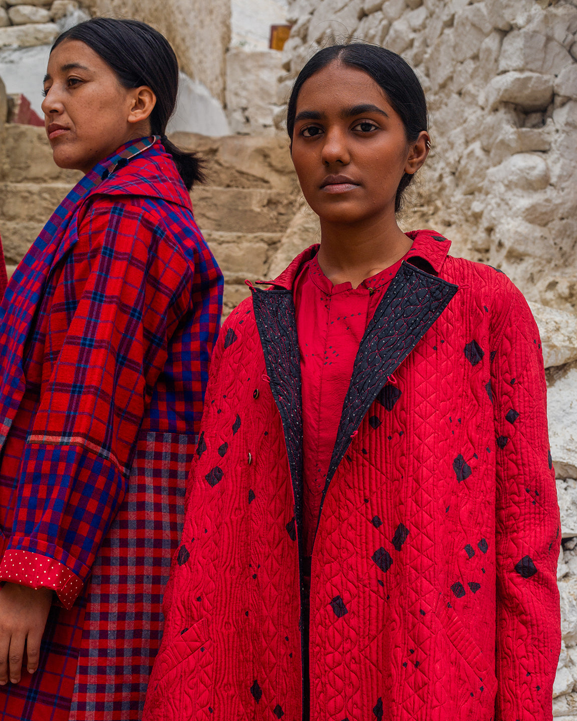 Turtuk Bandhani Silk  Jacket