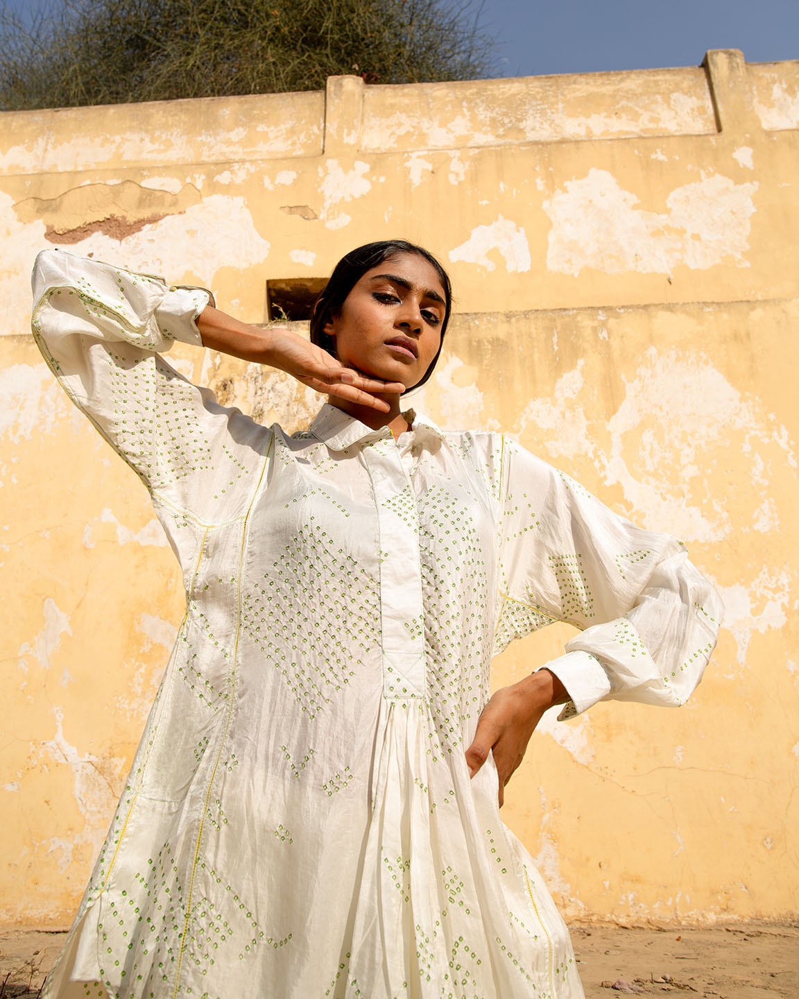 Pukhraj Bandhani Top