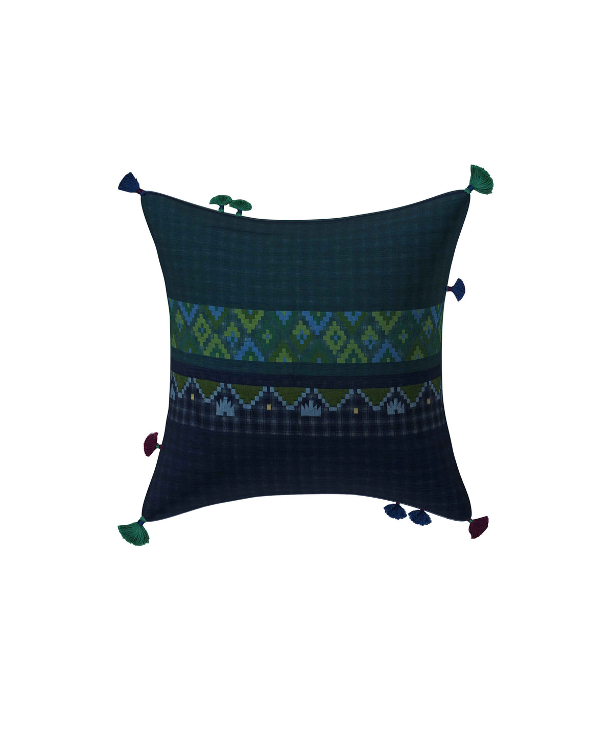 Mykonos Jamdani Cushion Cover
