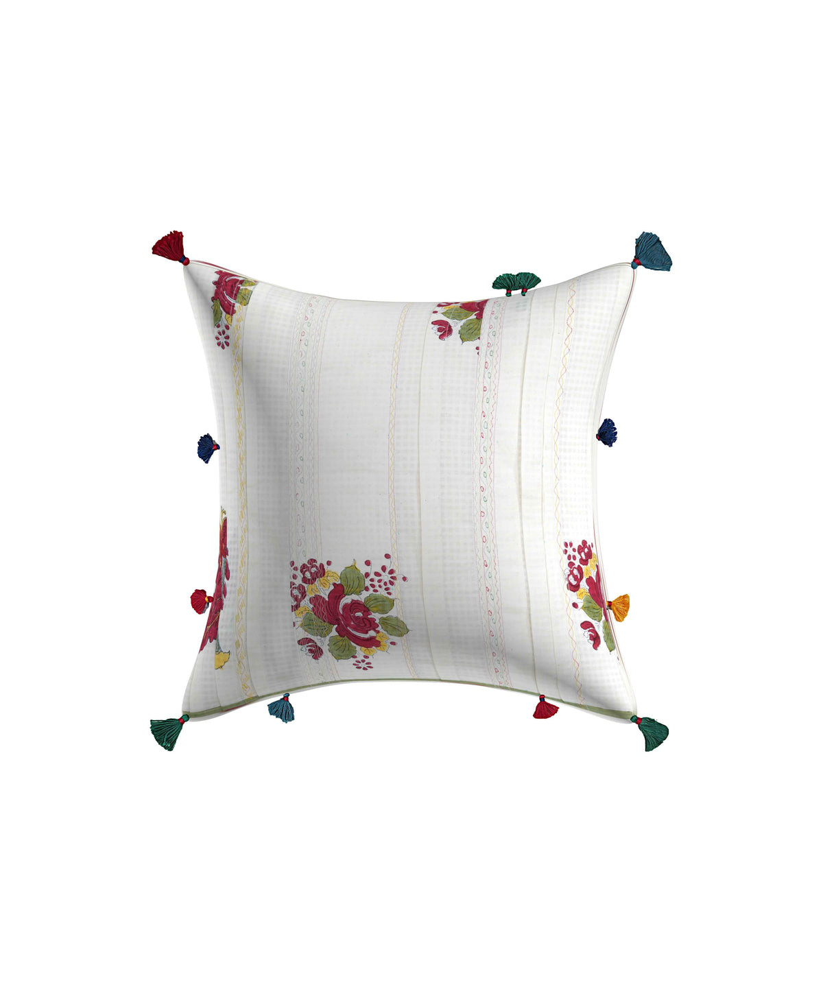 Palmera Block-Printed Cushion Cover