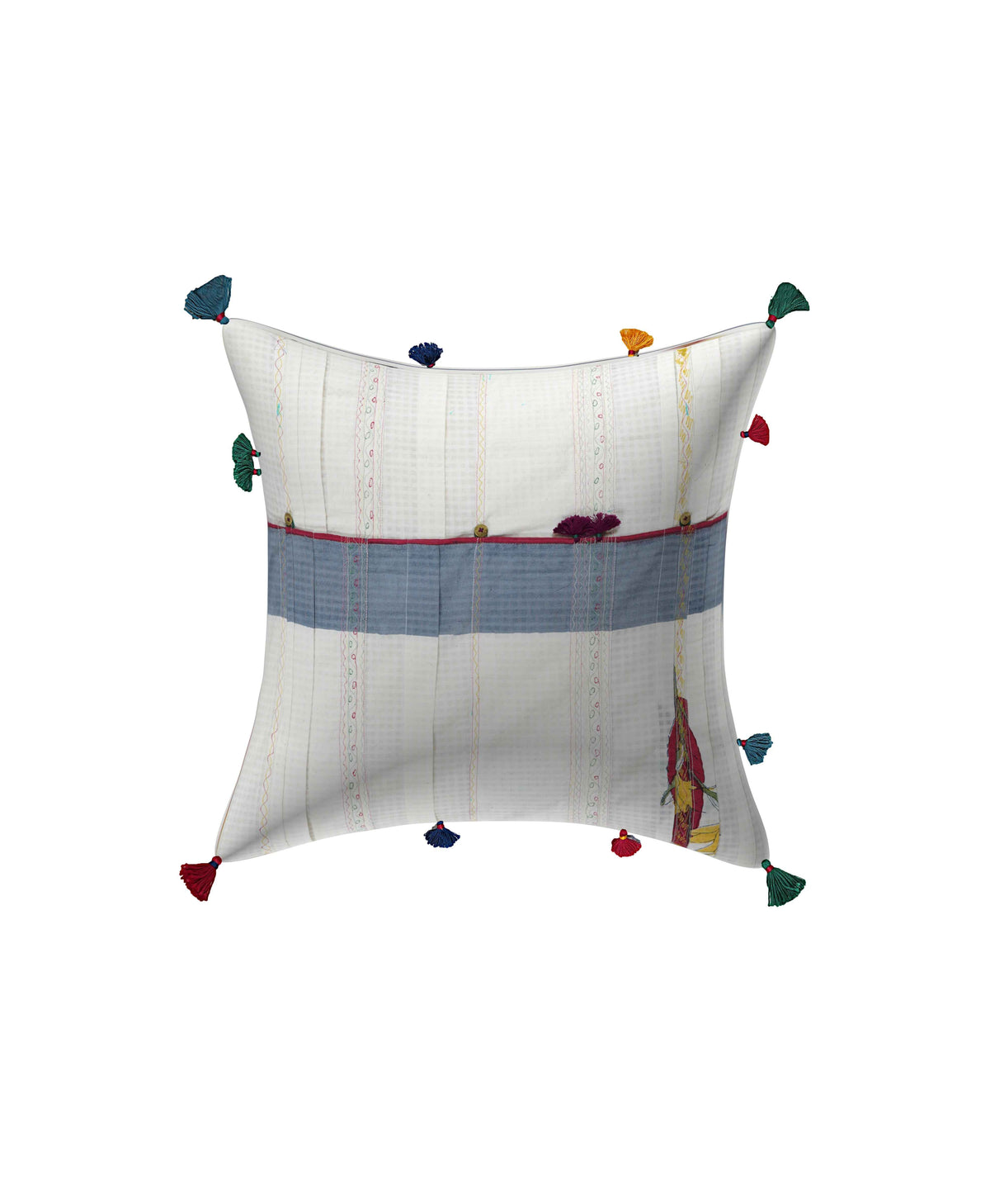 Palmera Block-Printed Cushion Cover