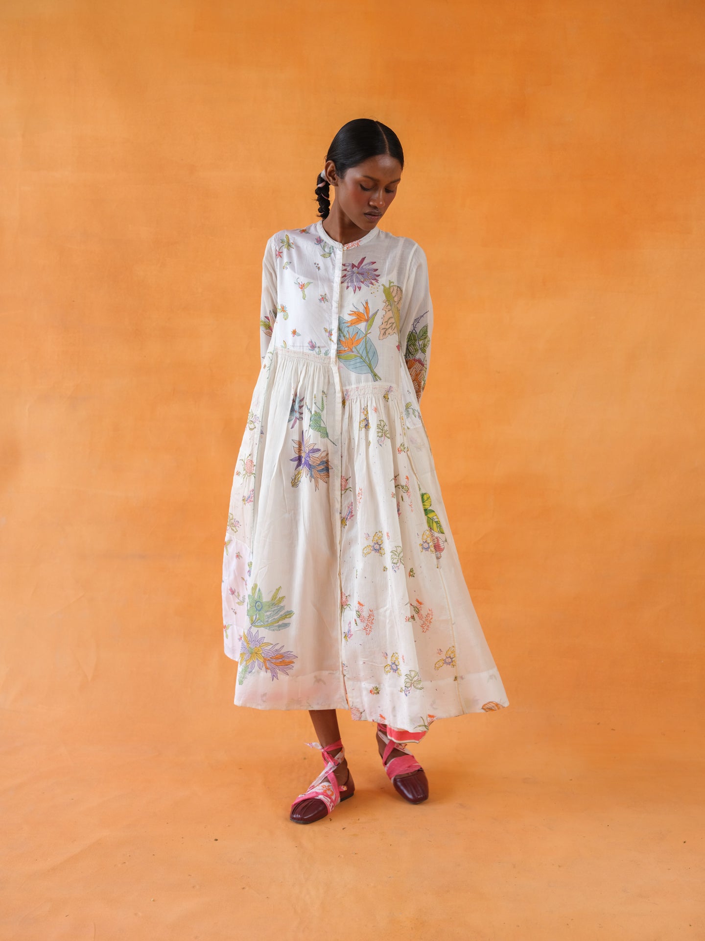Canary Block Printed Dress