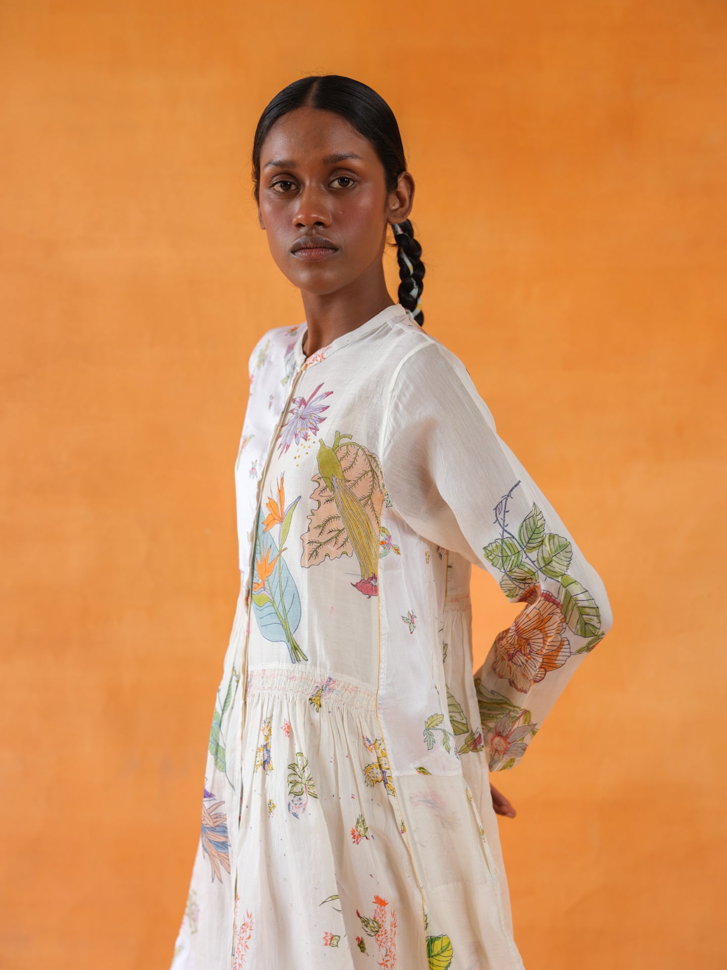 Canary Block Printed Dress