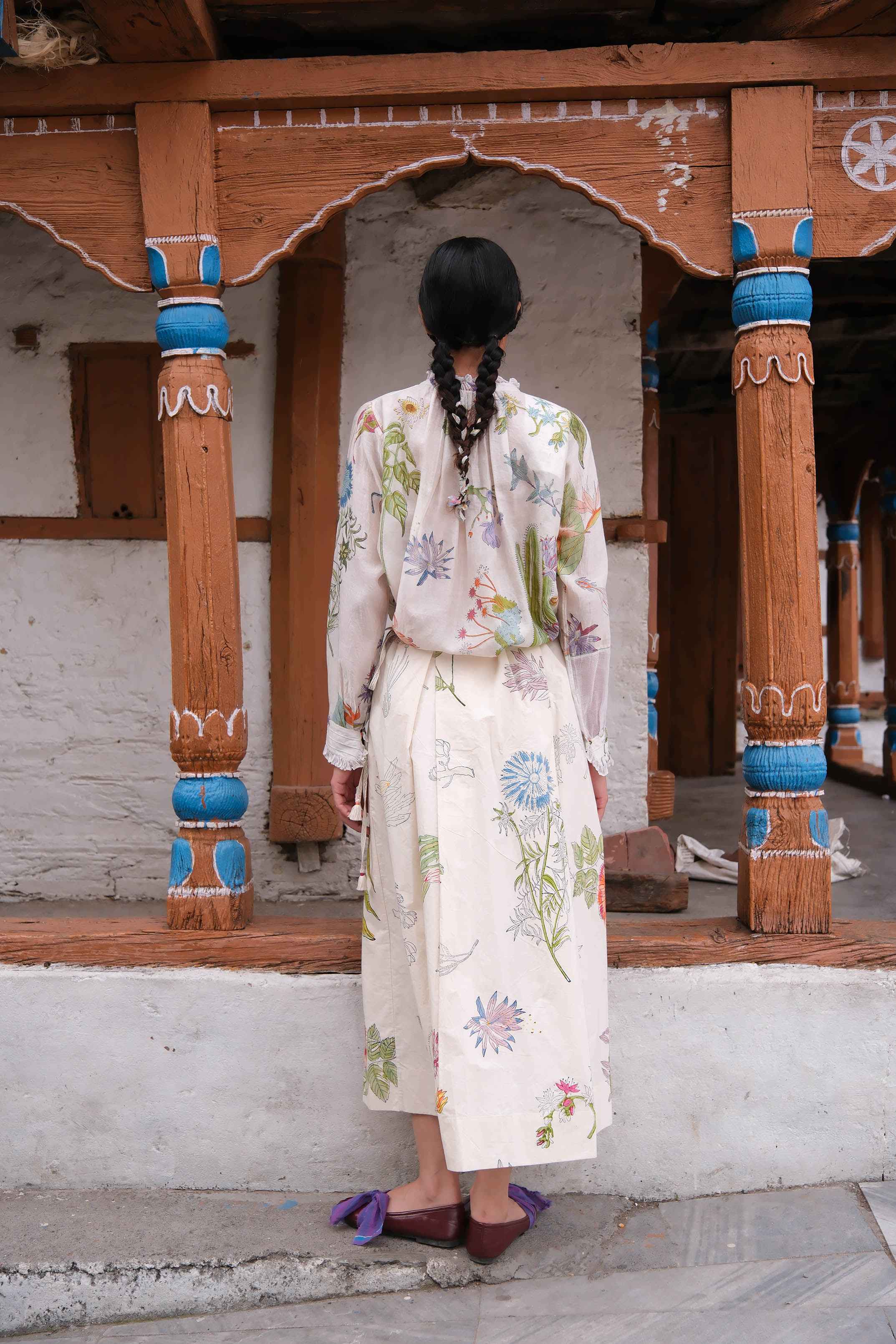 Magnolia Block Printed Skirt