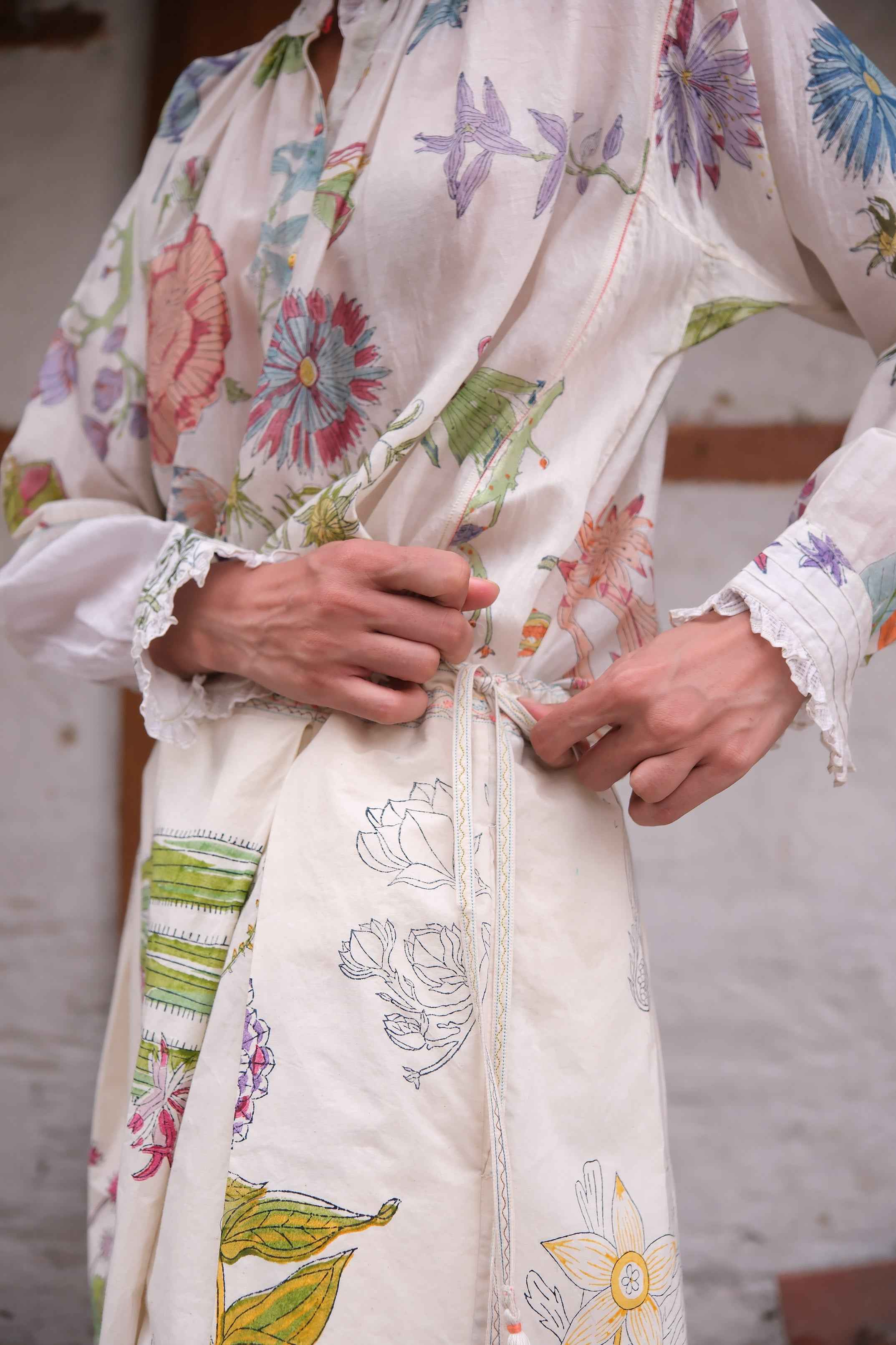 Magnolia Block Printed Skirt
