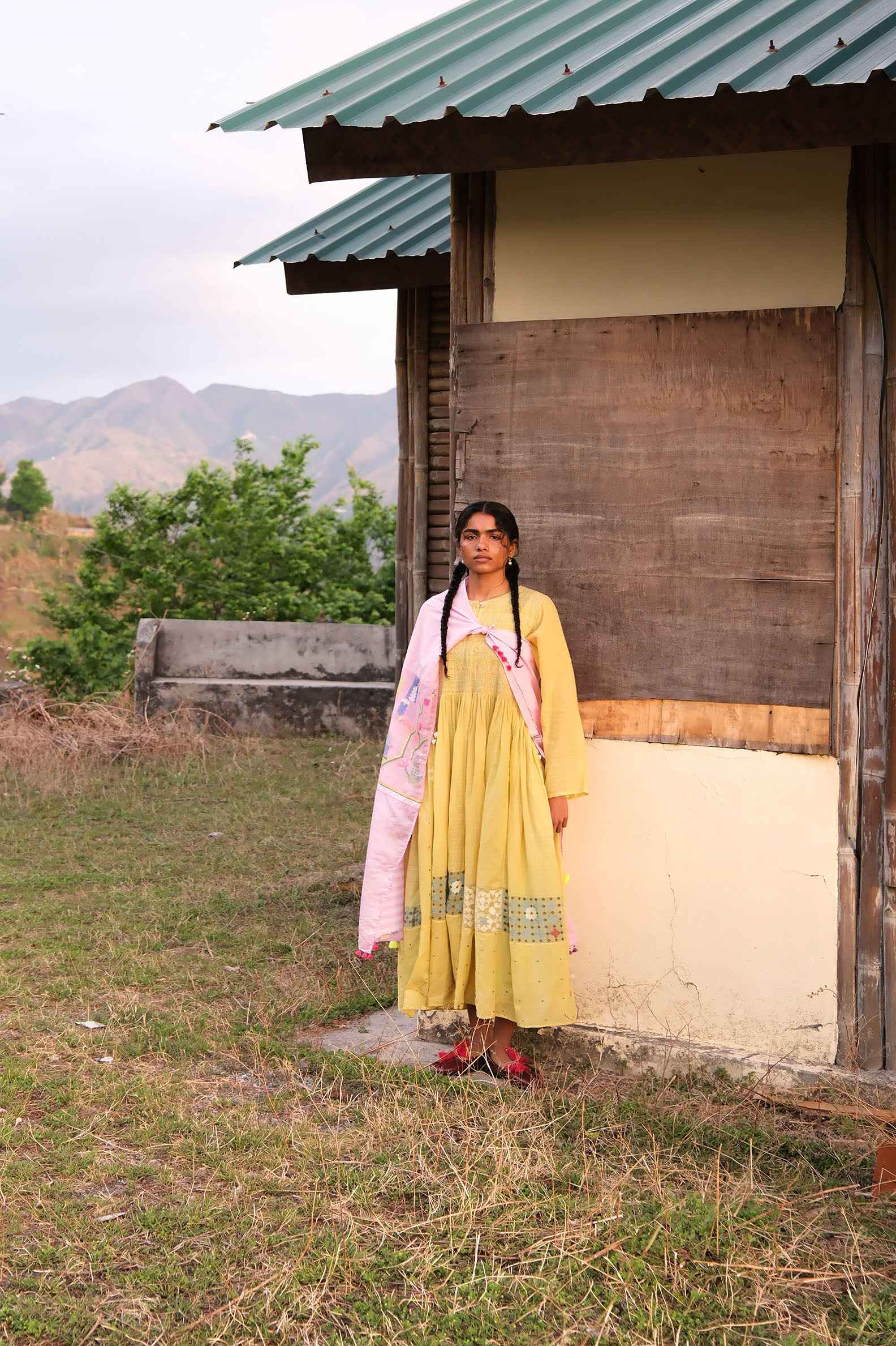 Magnelle Jamdani Dress