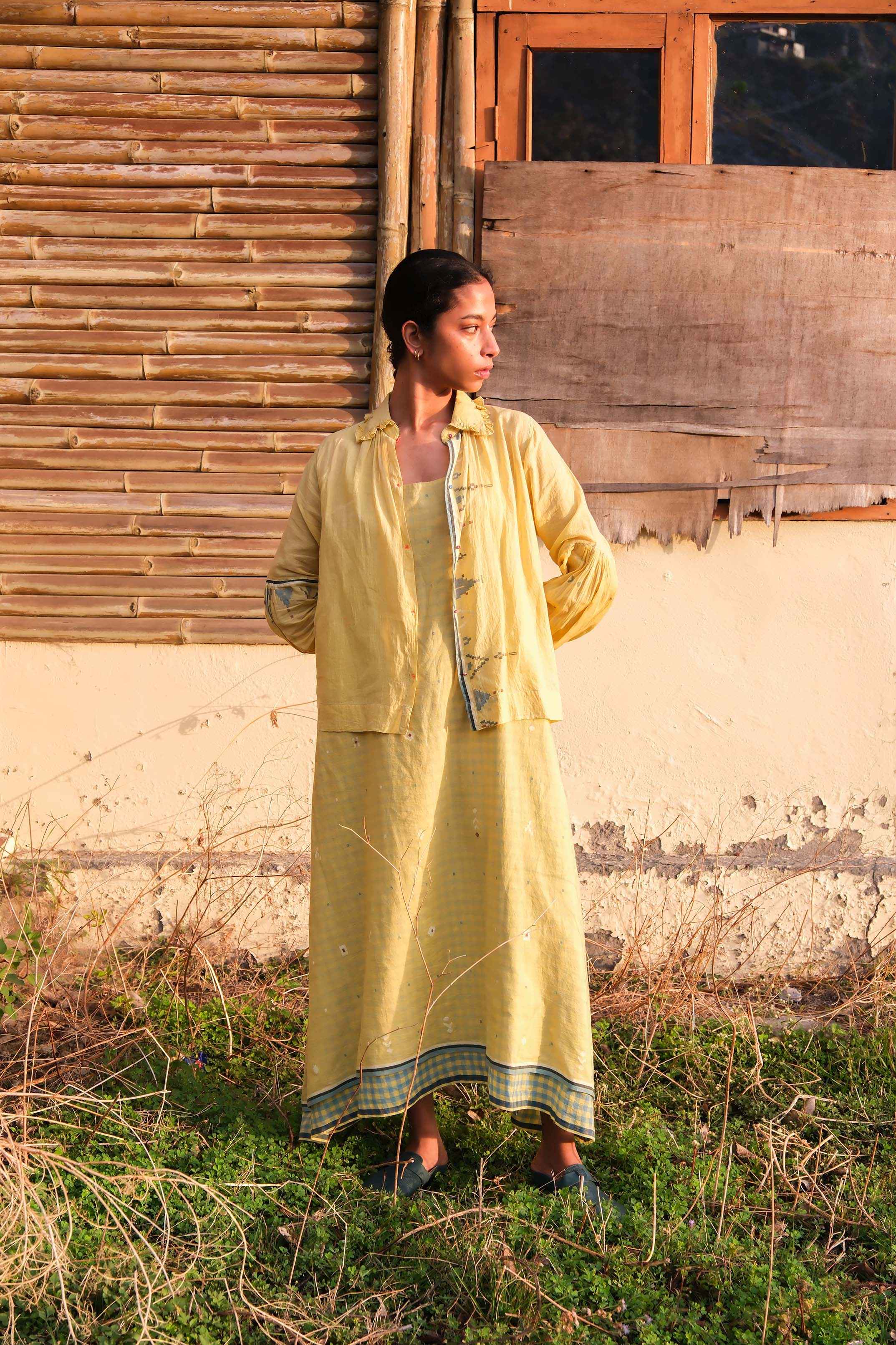 Roselle Jamdani Dress