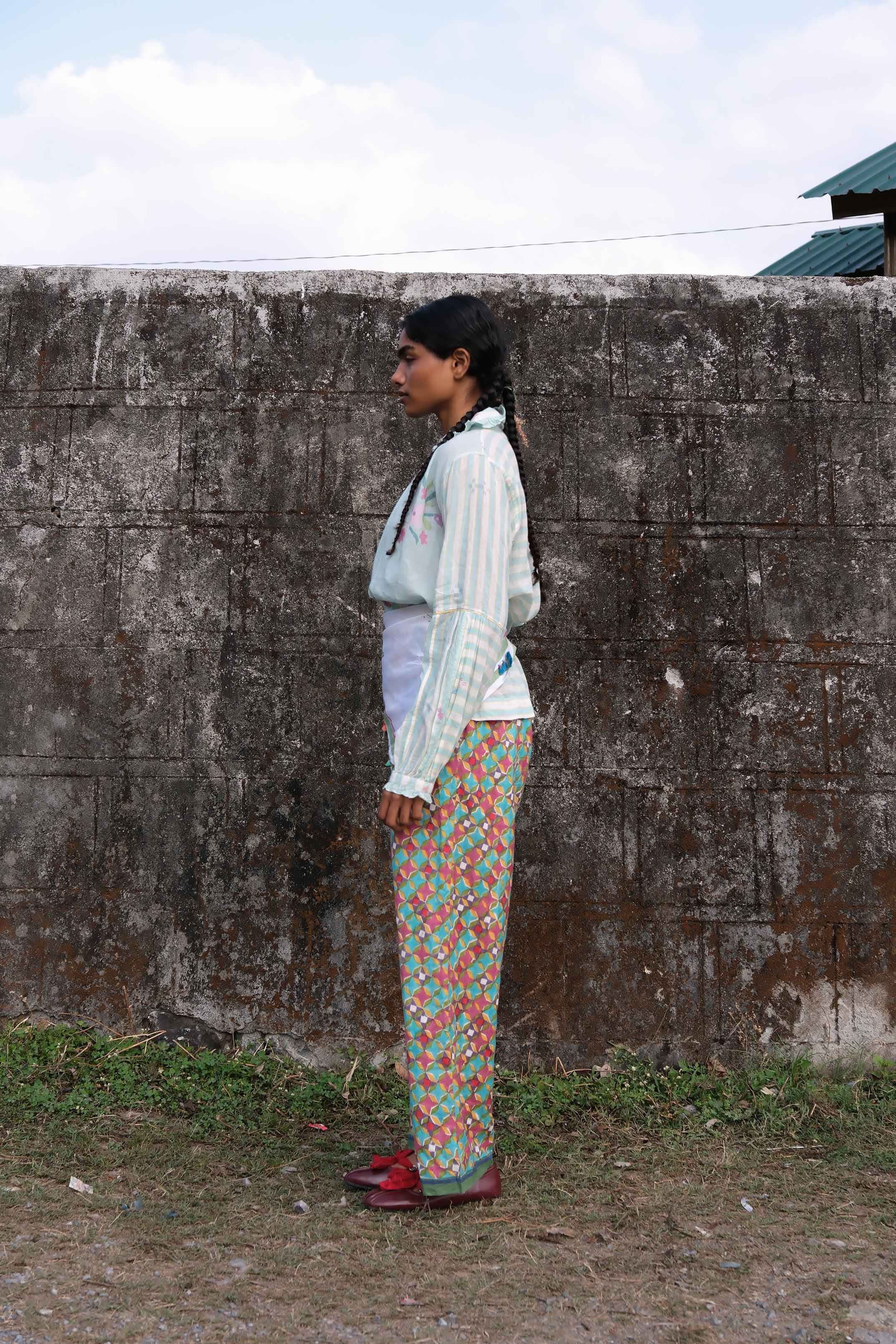 Rosette Block Printed Pyjama
