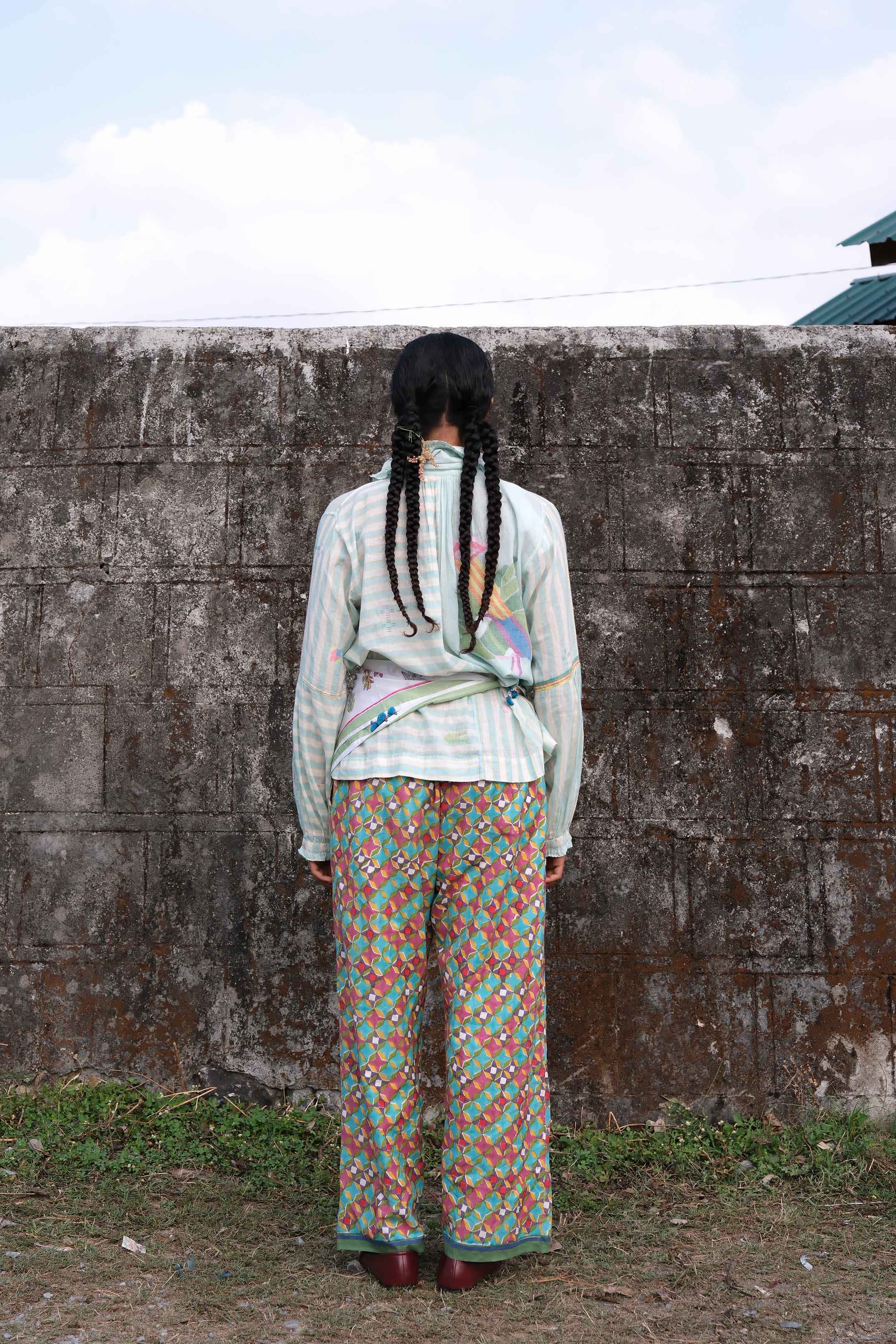 Rosette Block Printed Pyjama