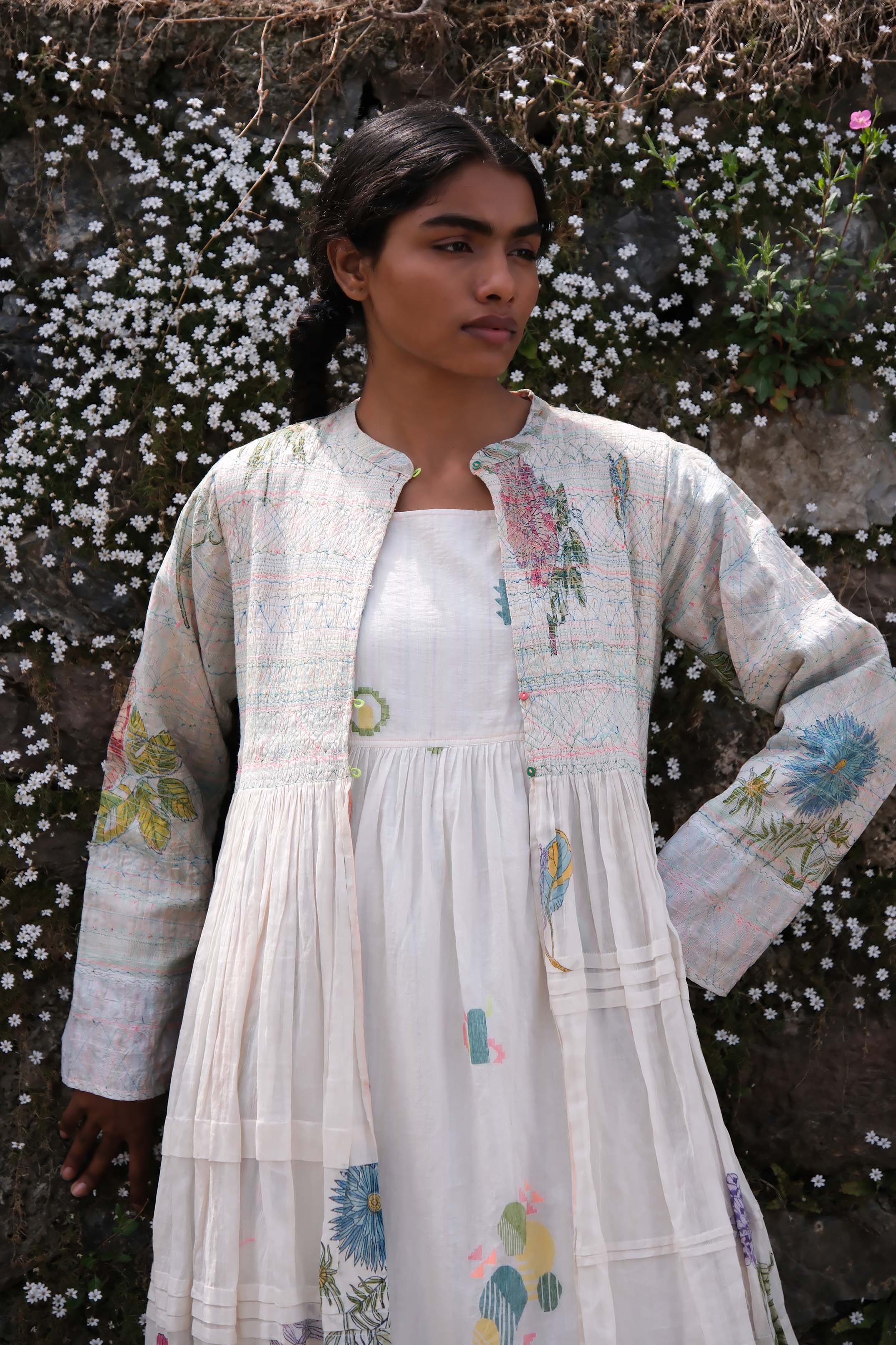 Allium Block Printed Jacket
