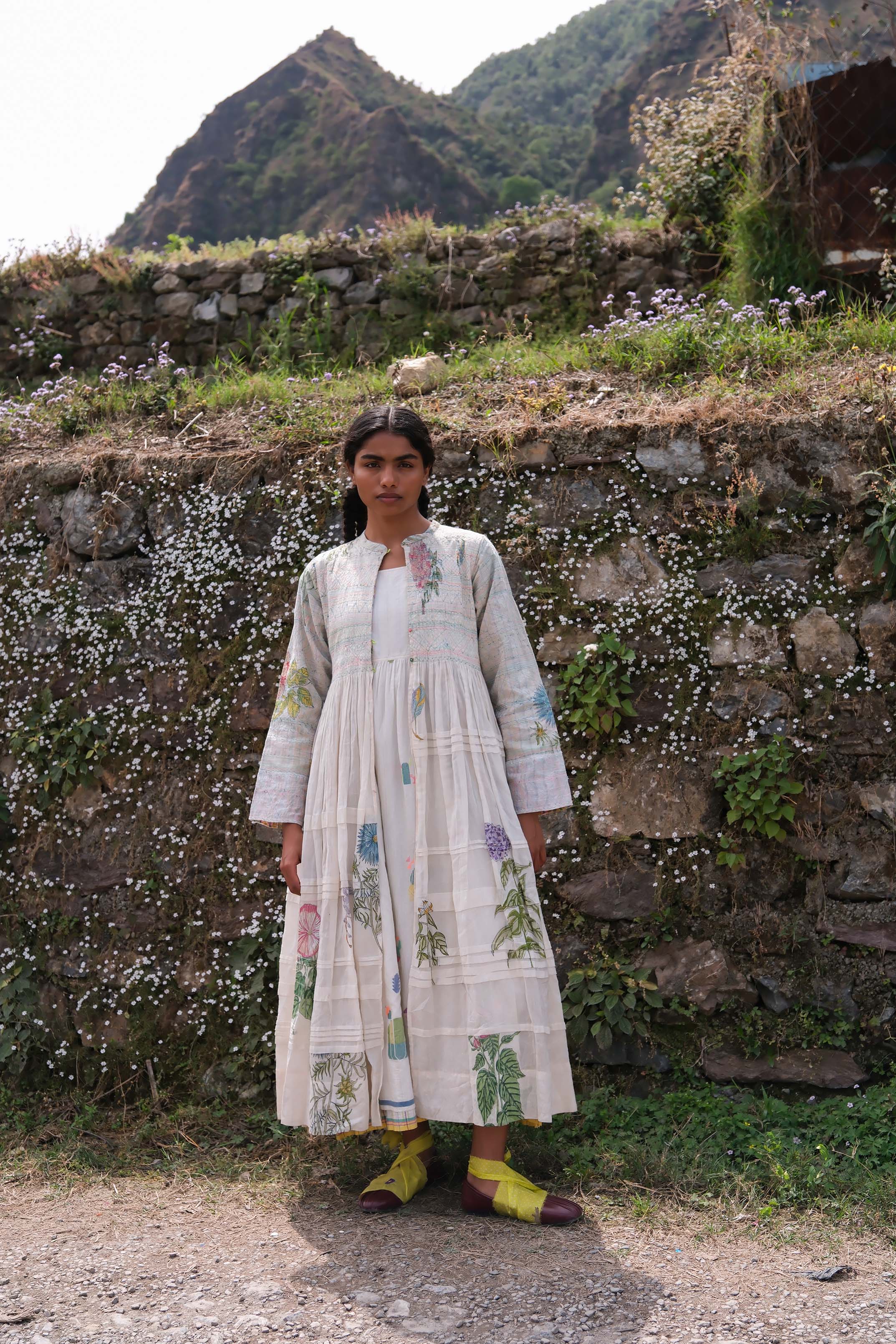 Allium Block Printed Jacket
