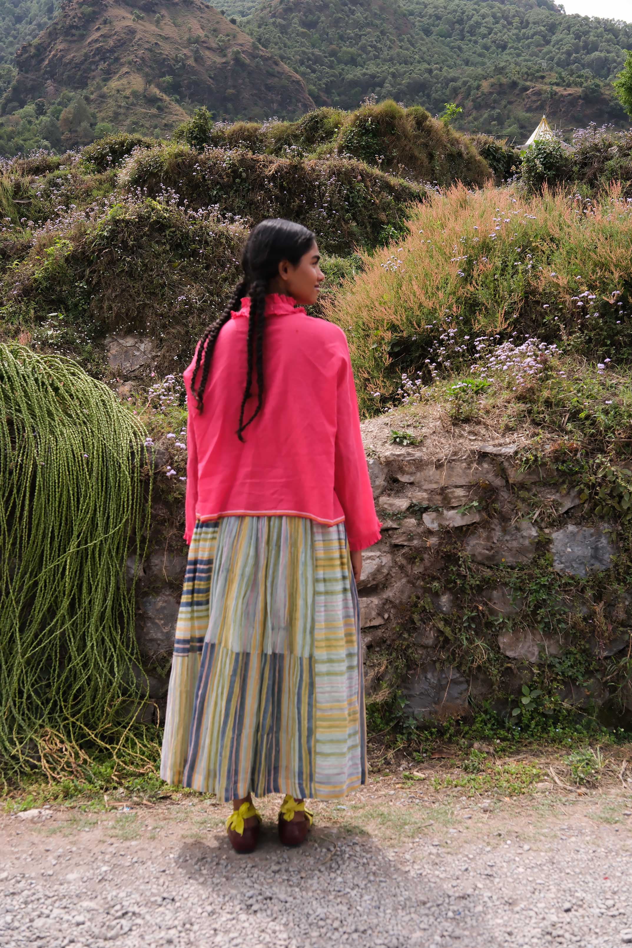 Linden Block-Printed Skirt
