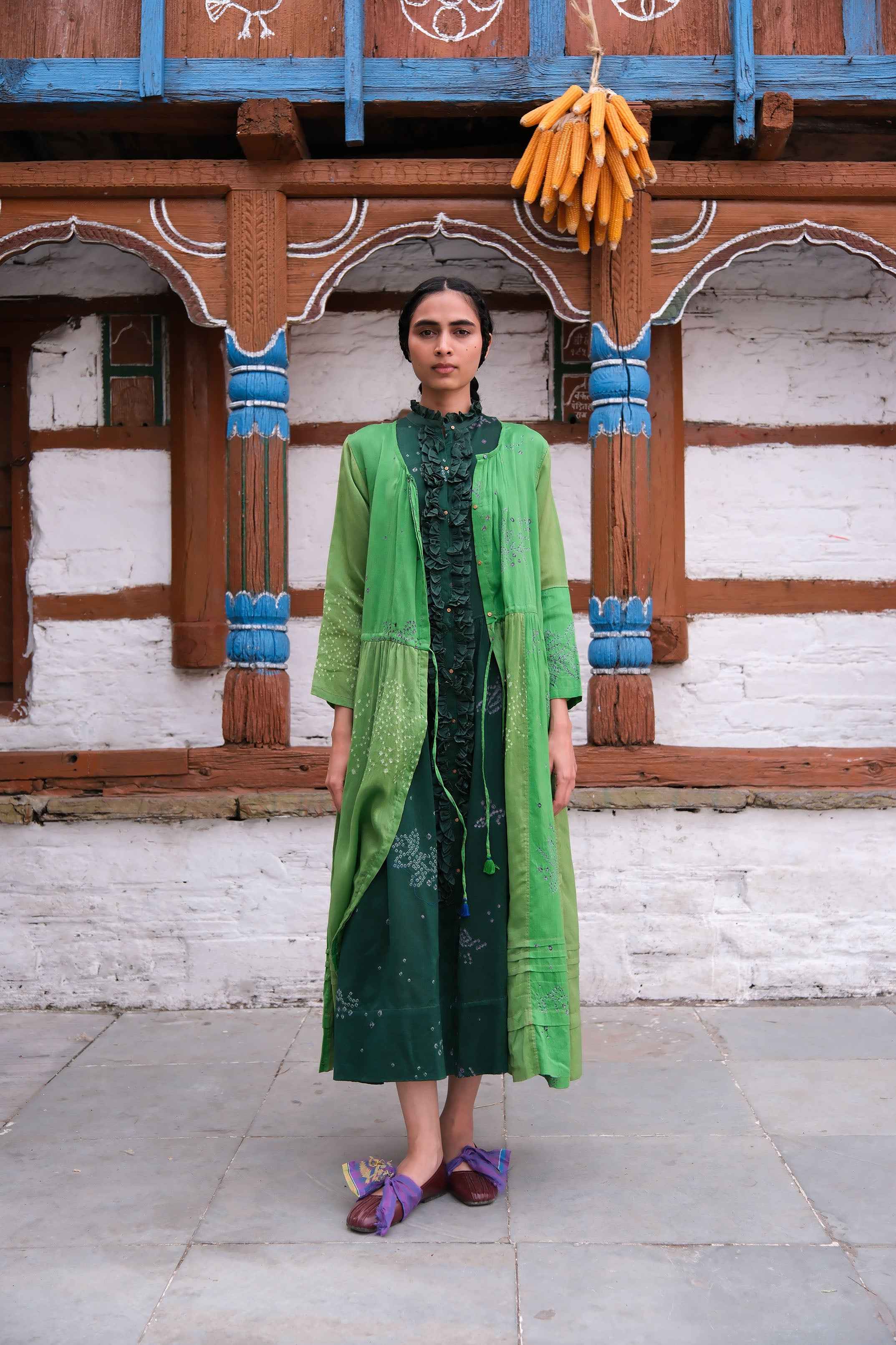 Crocus Bandhani Dress