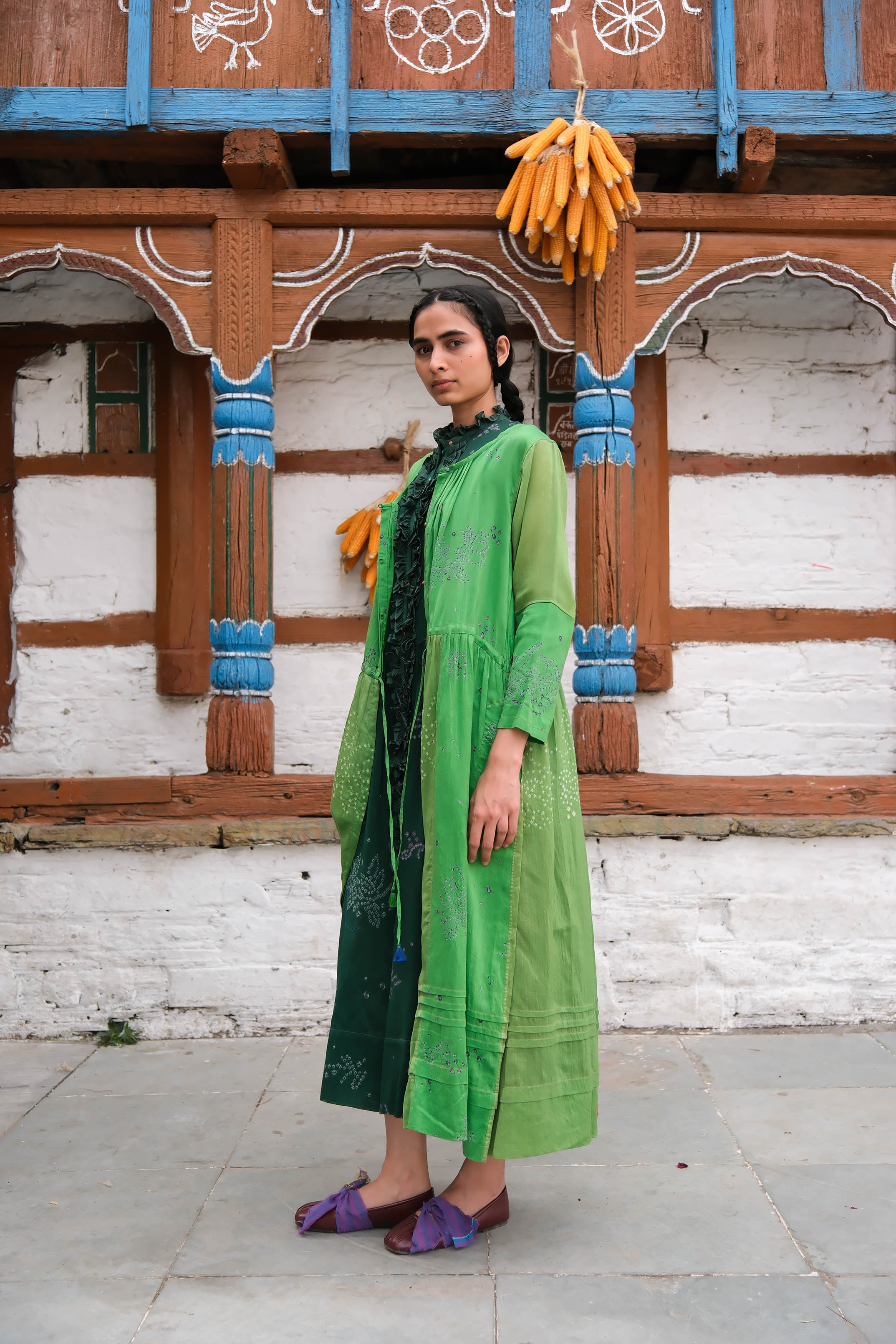 Cotoneaster Bandhani Dress