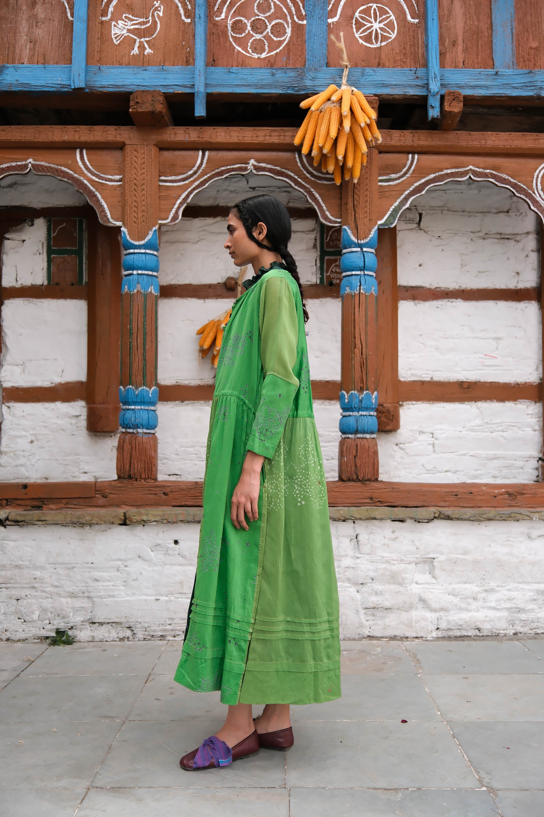 Cotoneaster Bandhani Dress