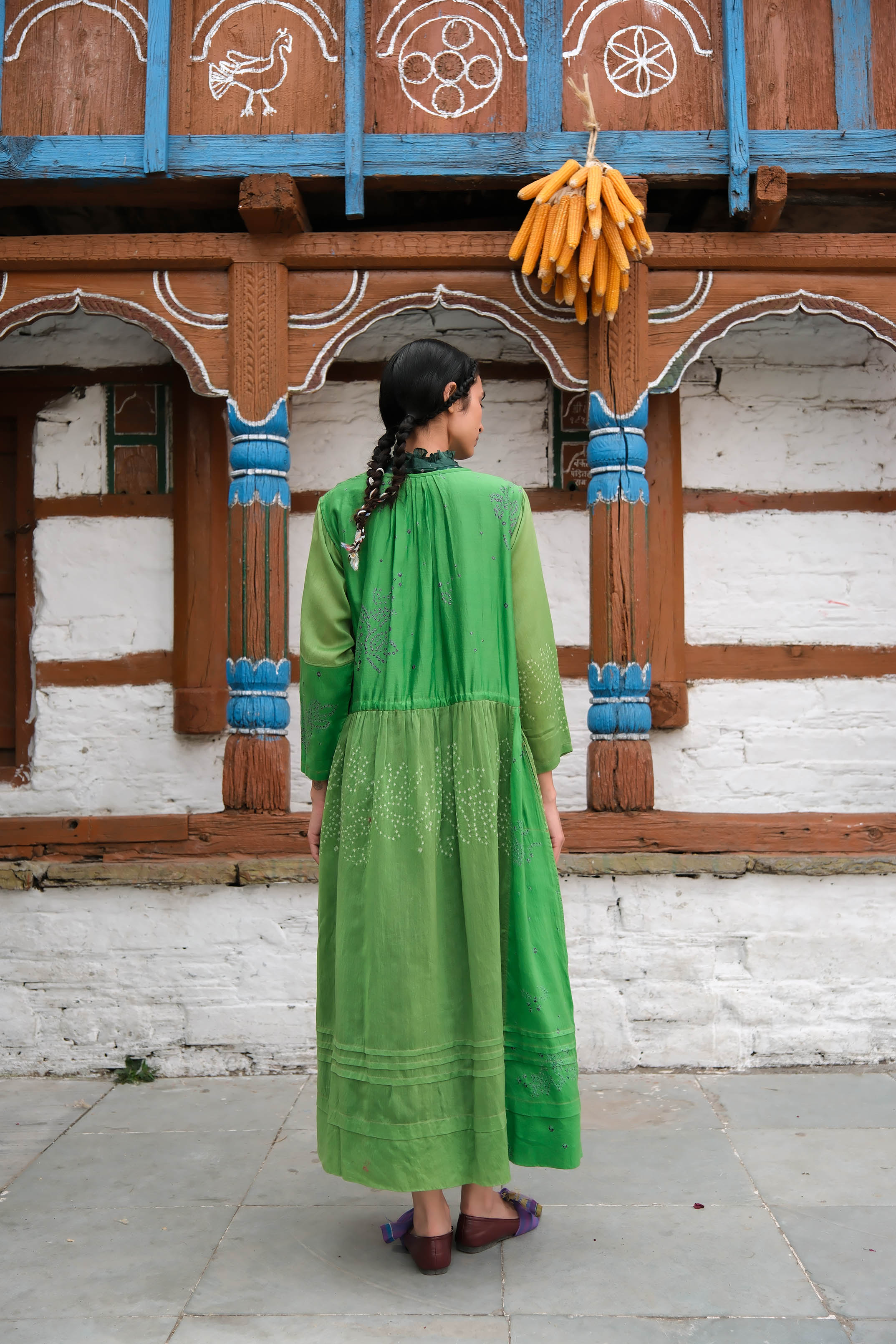 Cotoneaster Bandhani Dress