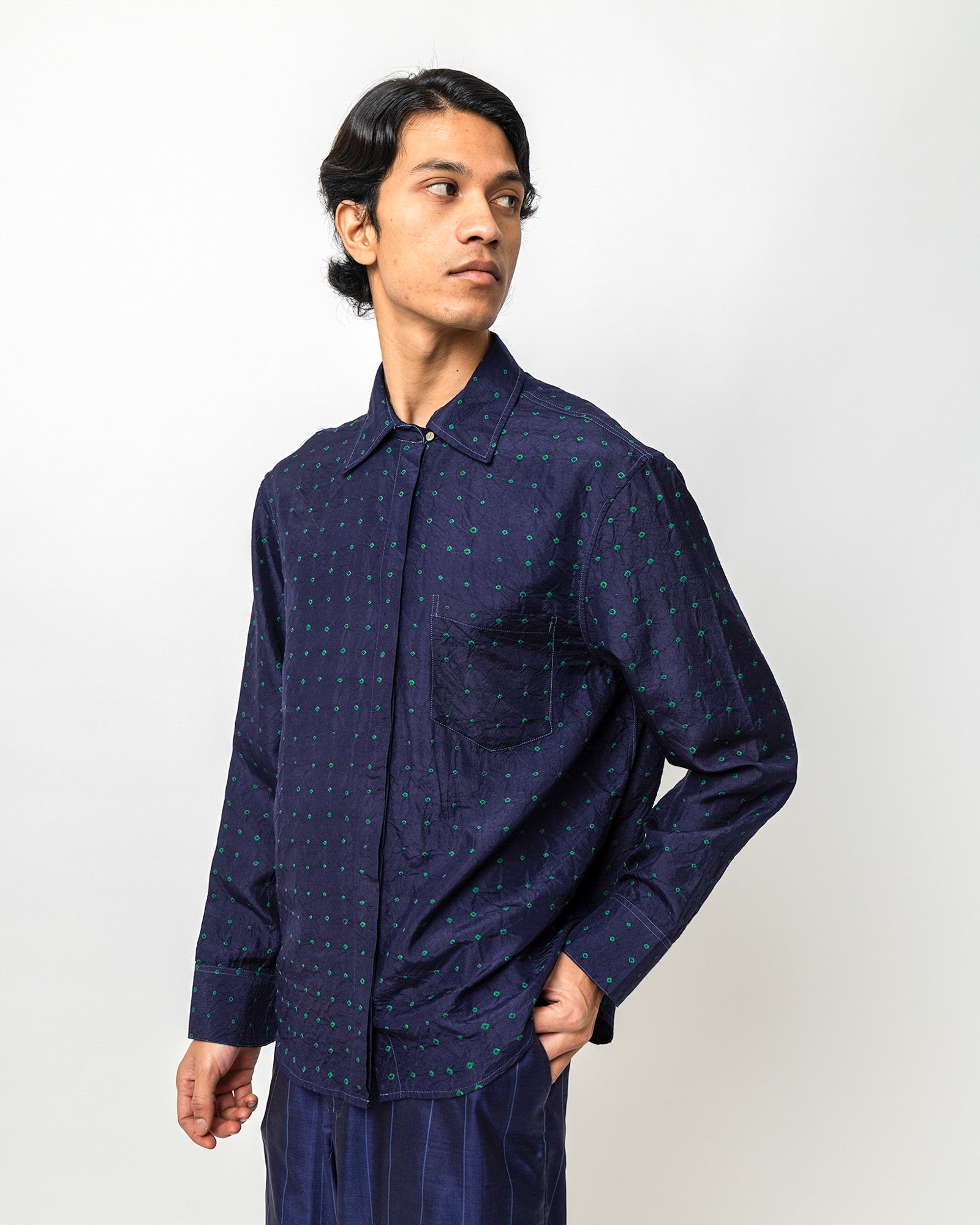 Nadir Bandhani Shirt