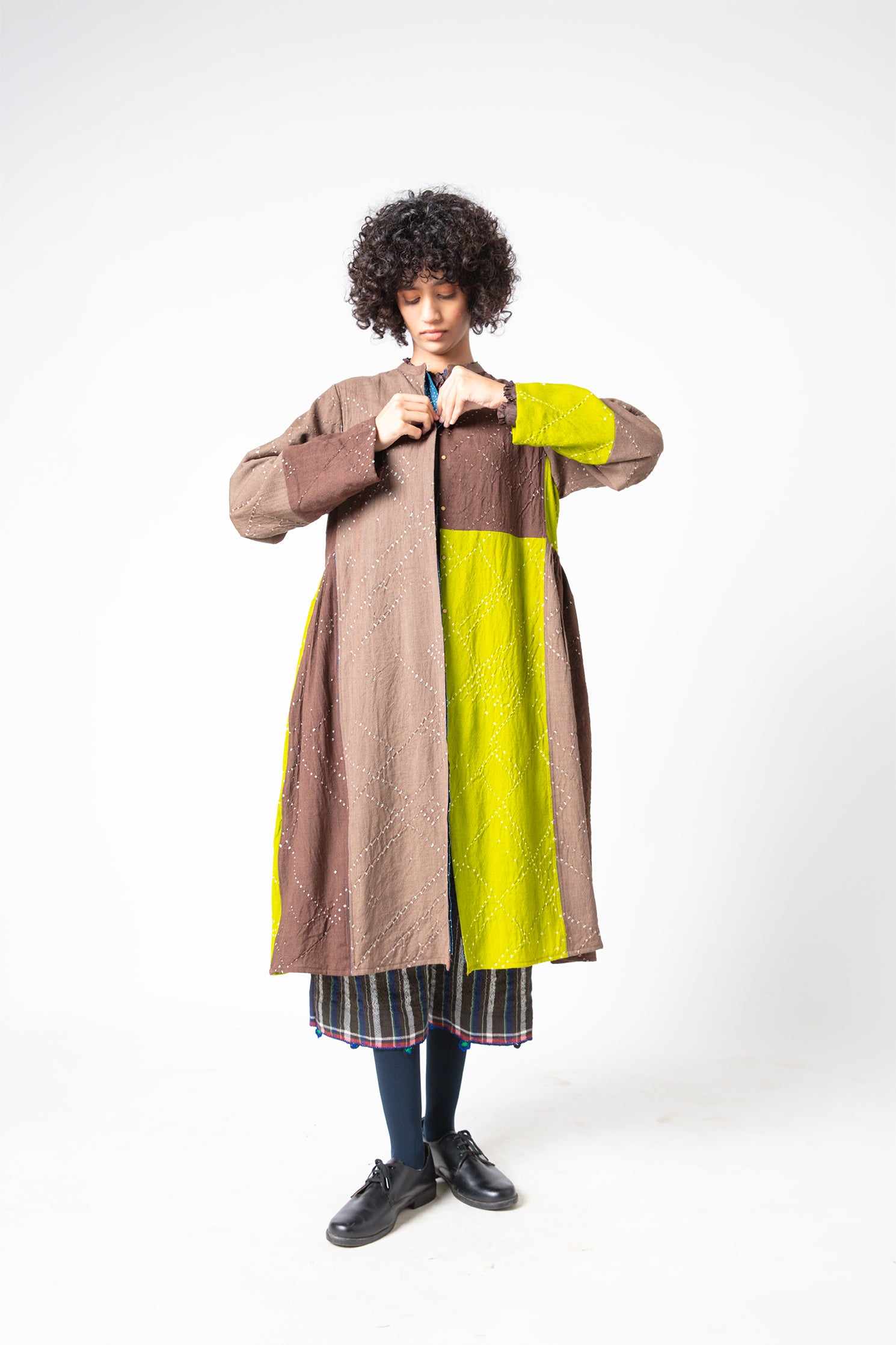 Himalaya Wool Bandhani Dress
