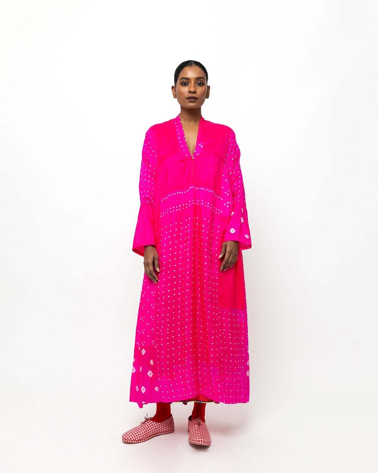 Arohi Fuchsia Silk Dress