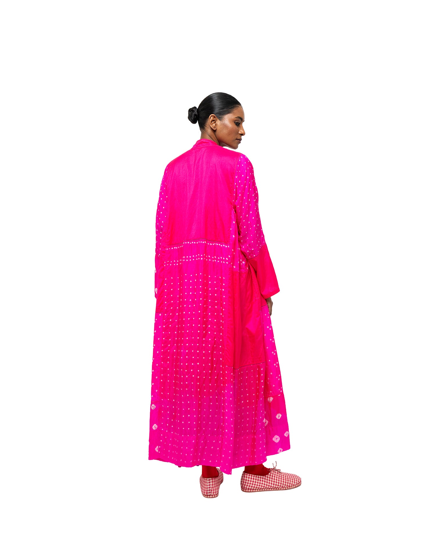 アロヒ フクシア シルクドレス