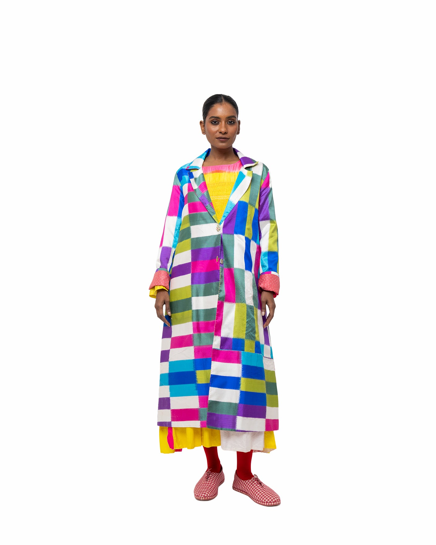 モザイクイカットシルクジャケット