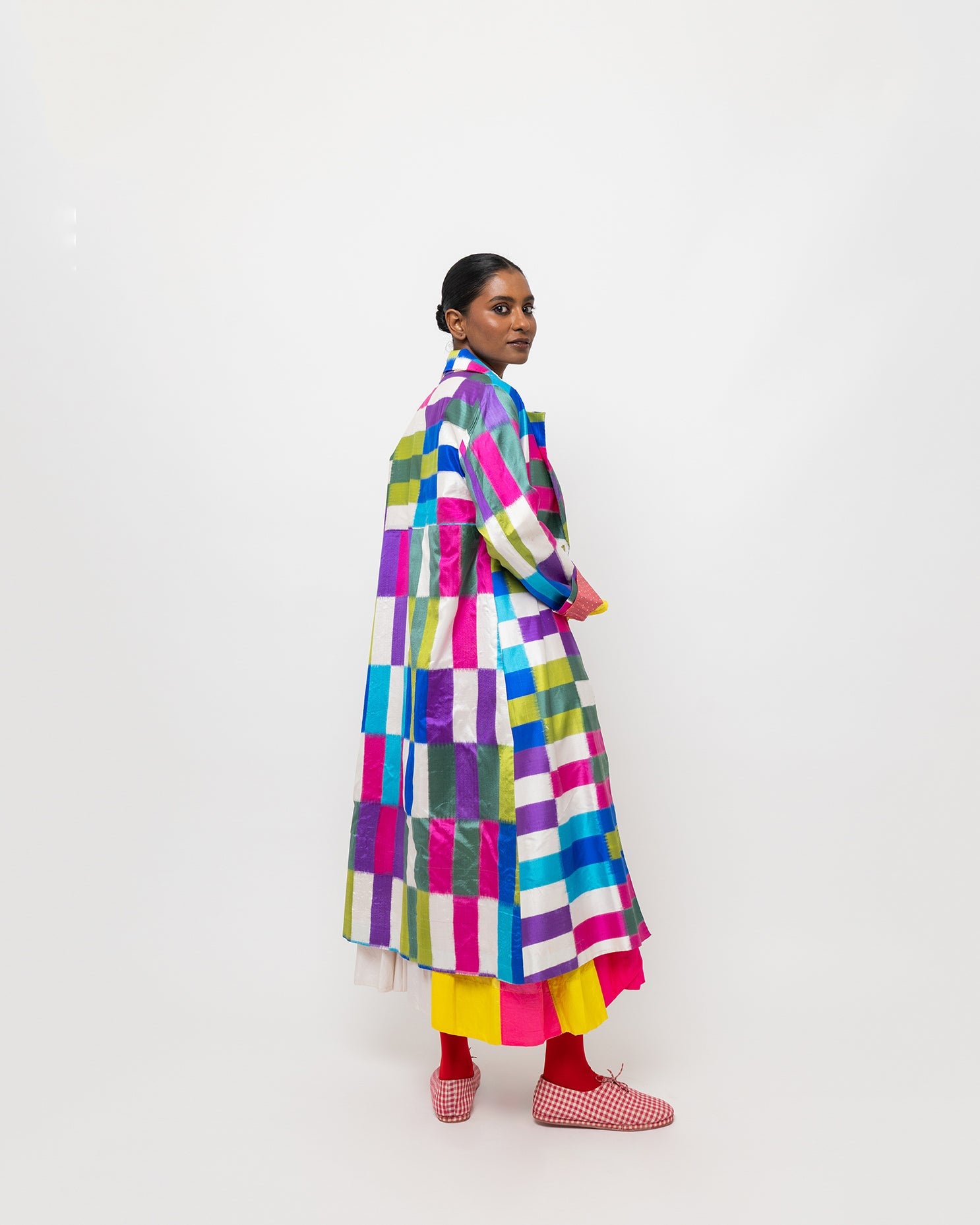 Mosaic Ikkat Silk Jacket