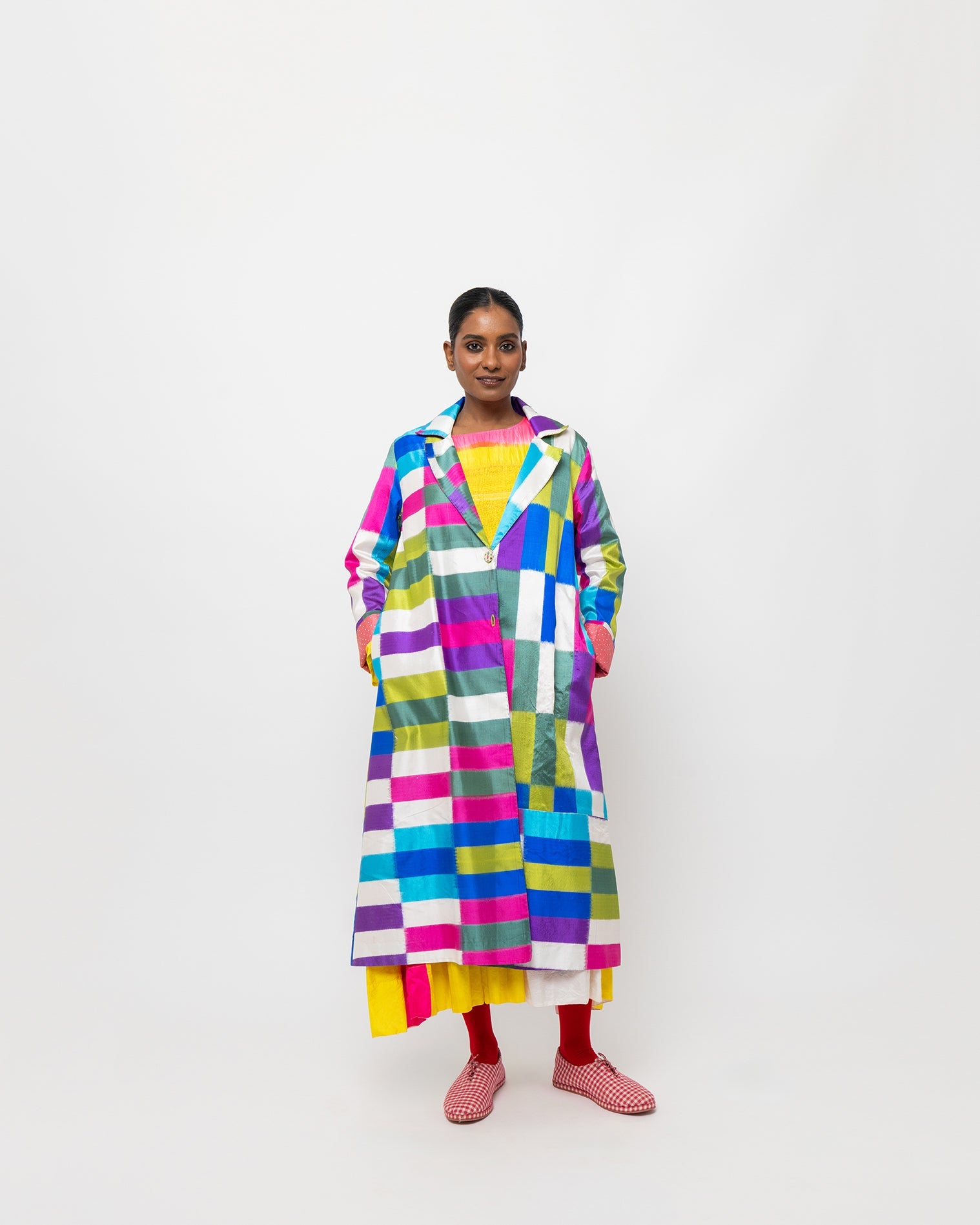 Mosaic Ikkat Silk Jacket