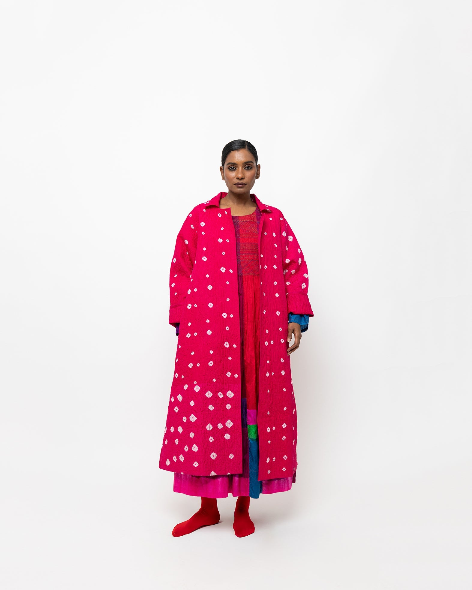 Pulse Bandhani Silk Jacket