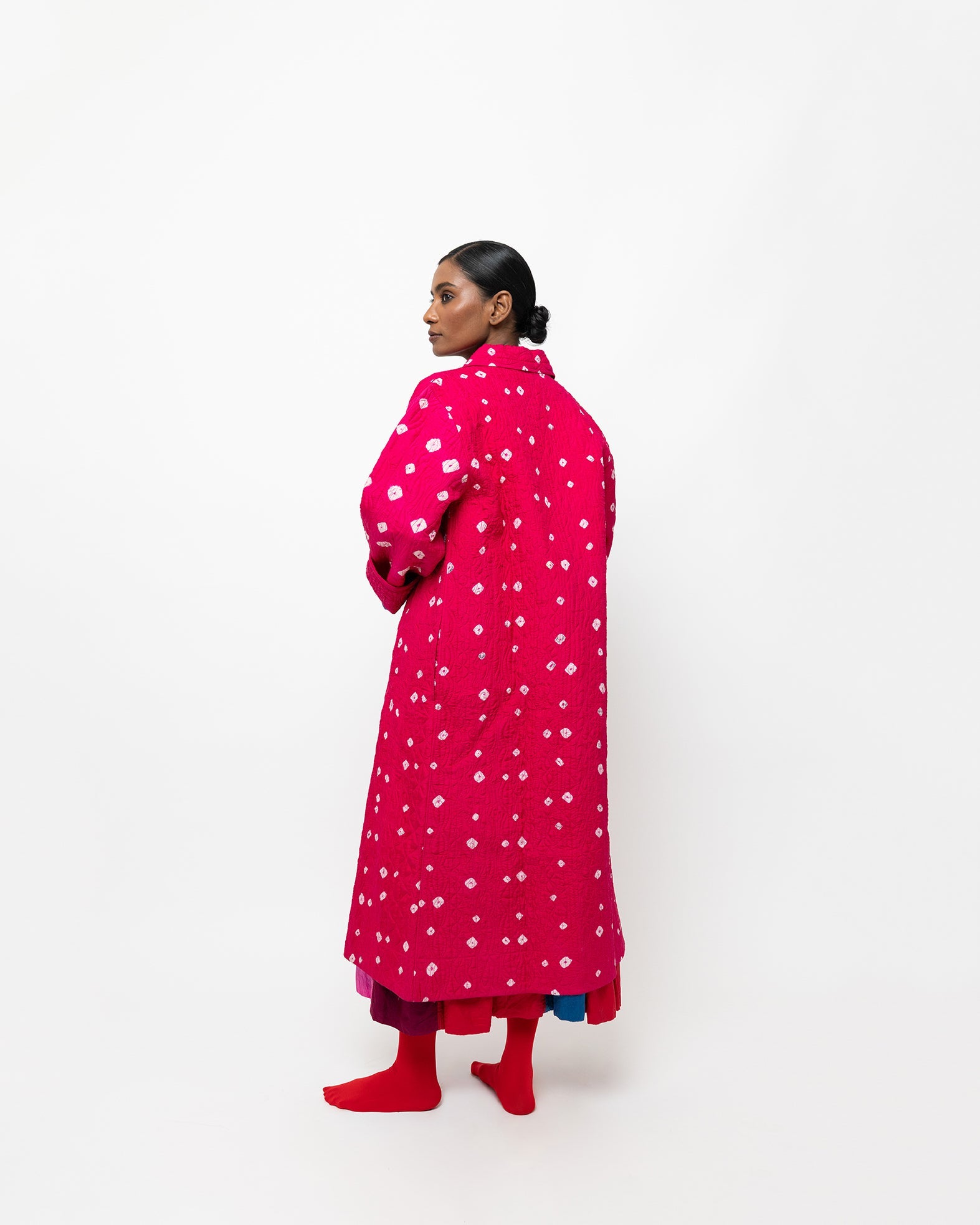 Pulse Bandhani Silk Jacket