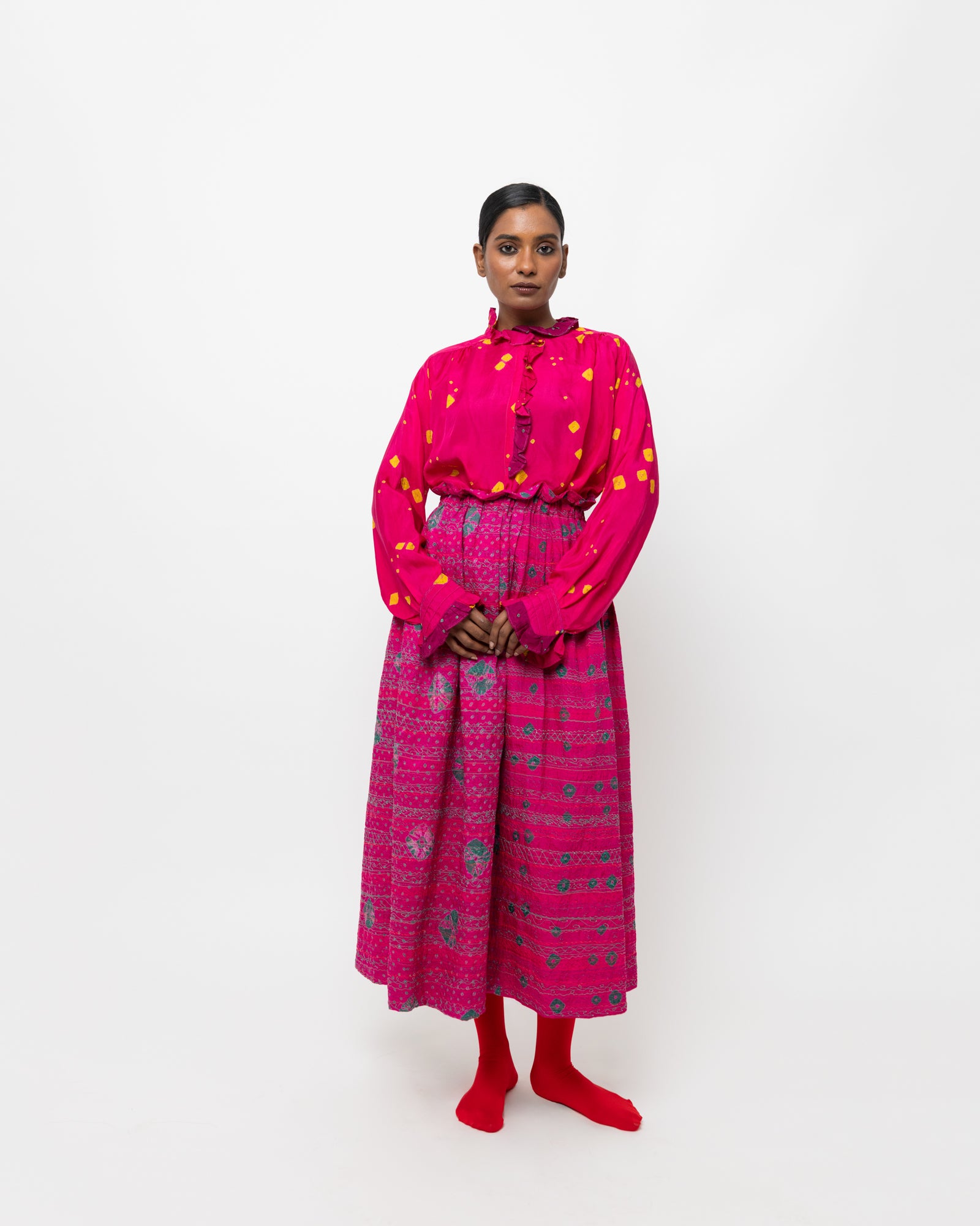 ヴァサンティ バンダニ シルクシャツ