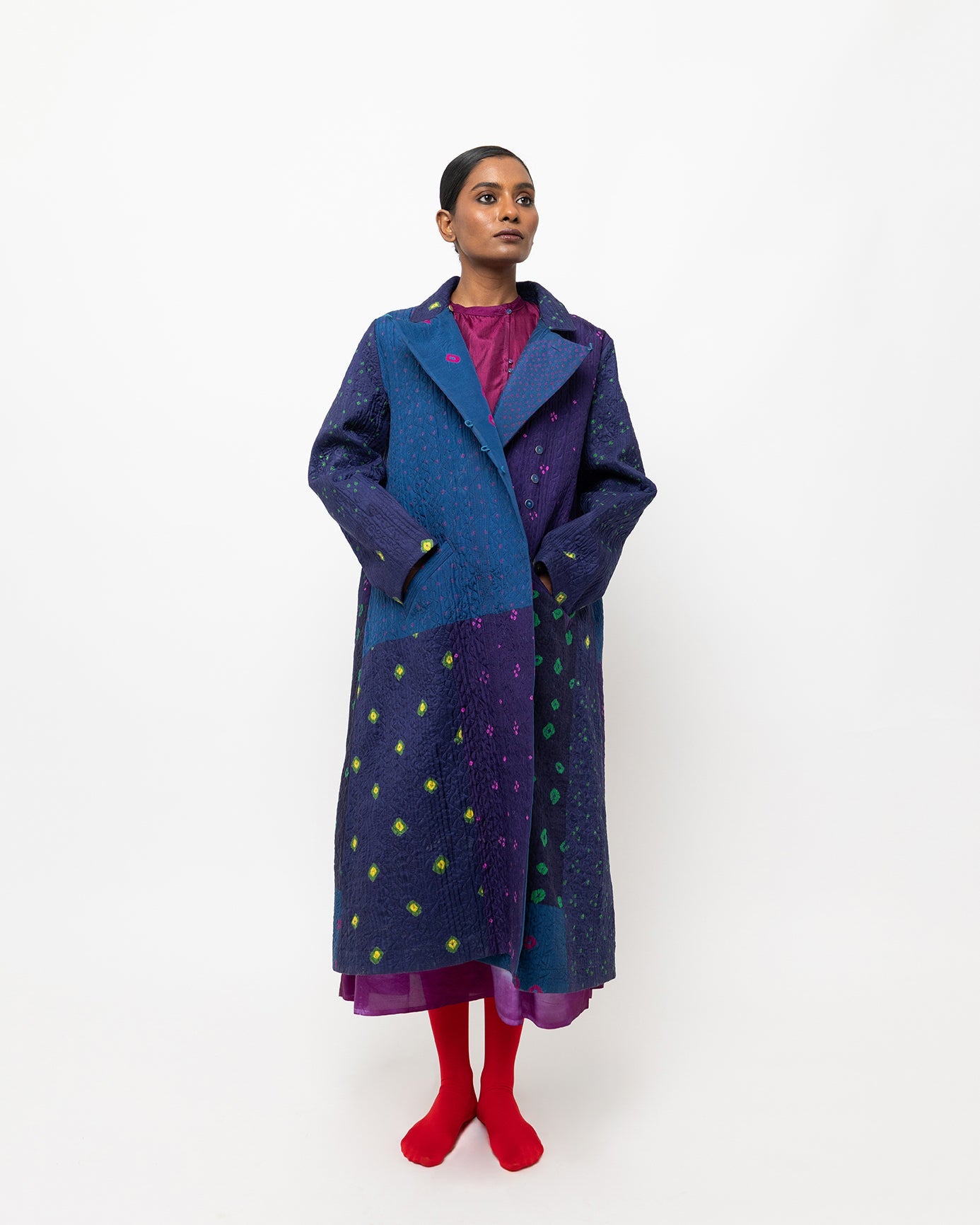 Delta Bandhani Silk Jacket