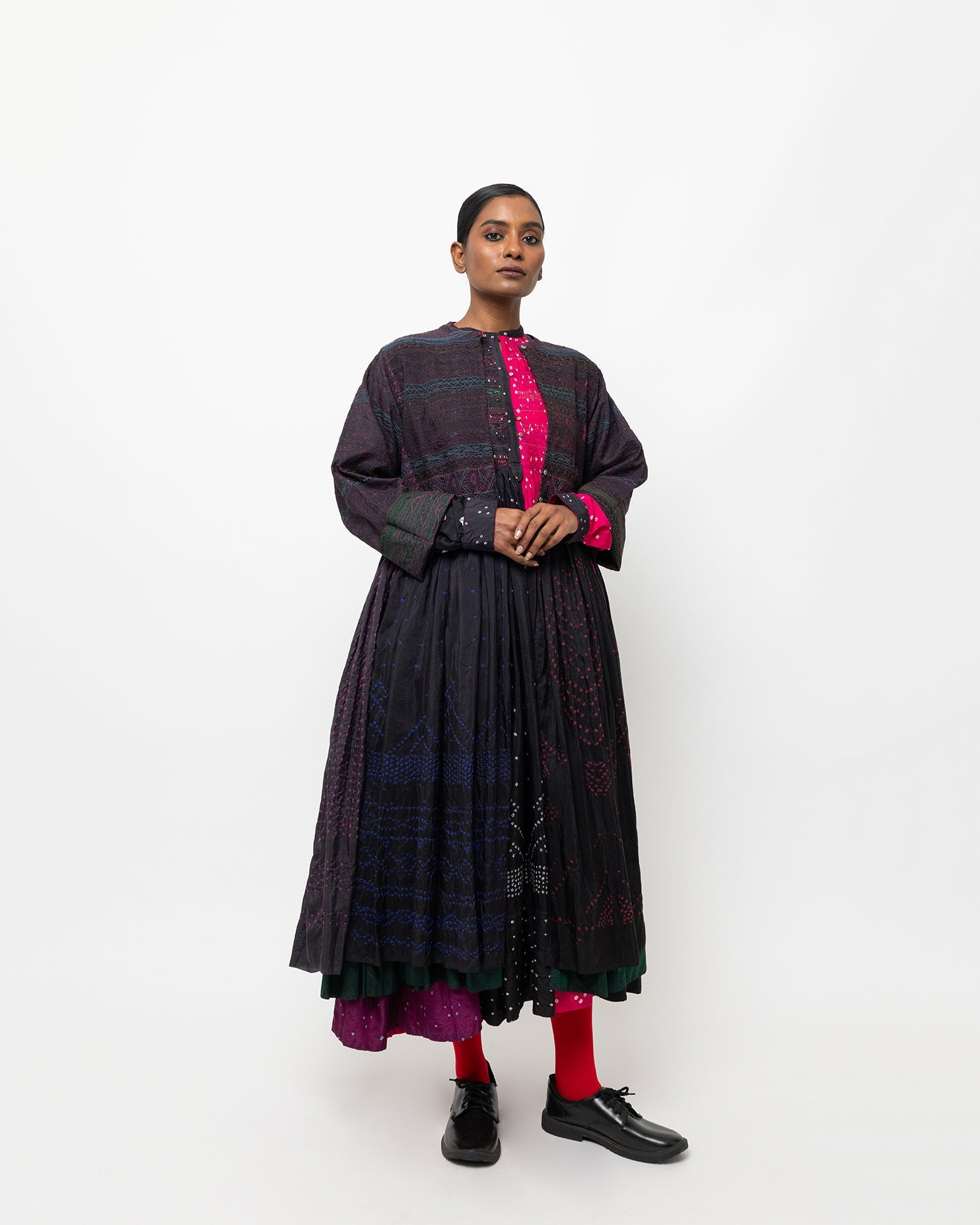 Vector Bandhani Silk Jacket