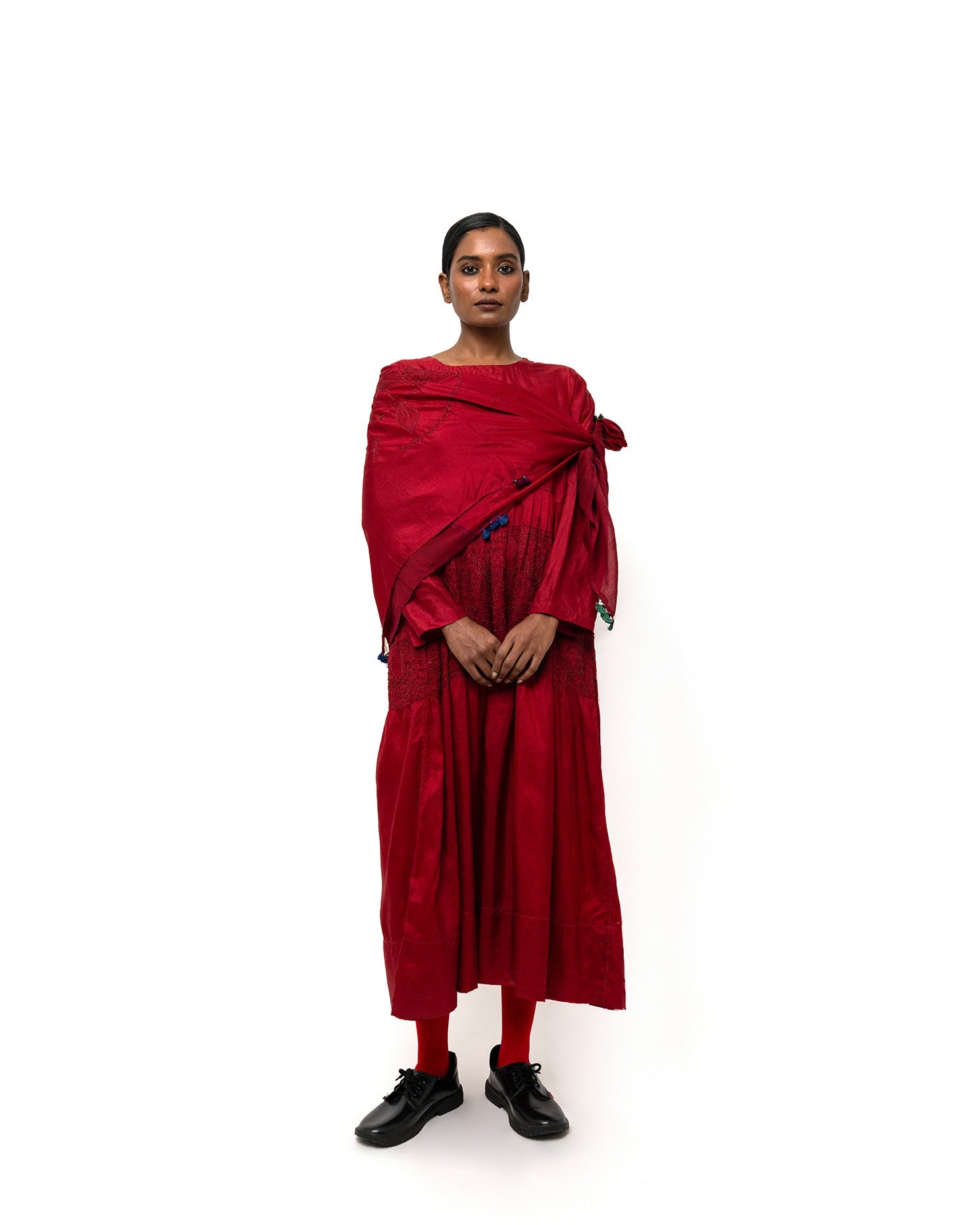 Rakta Chikankari Scarf