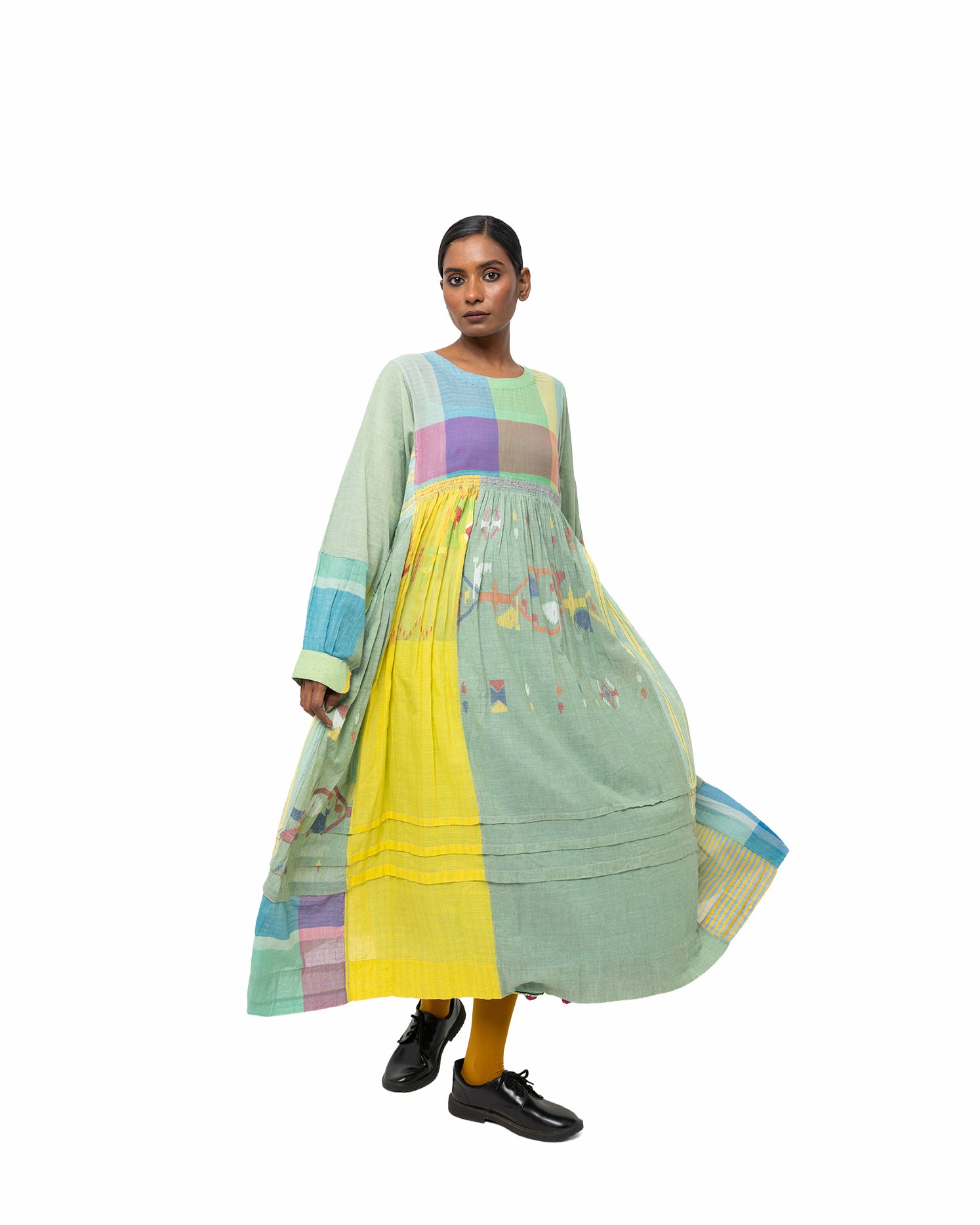 タラン・ジャムダニ コットンドレス