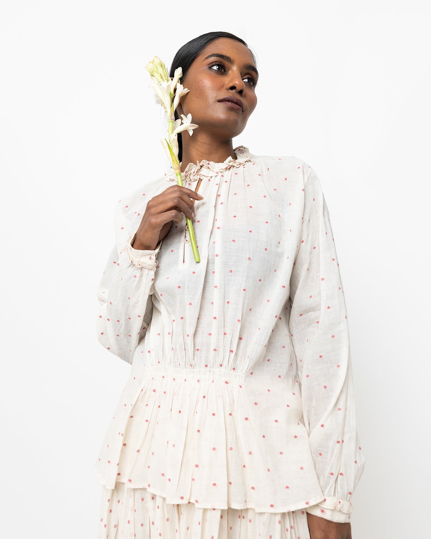 リラ・ジャムダニ コットンシャツ