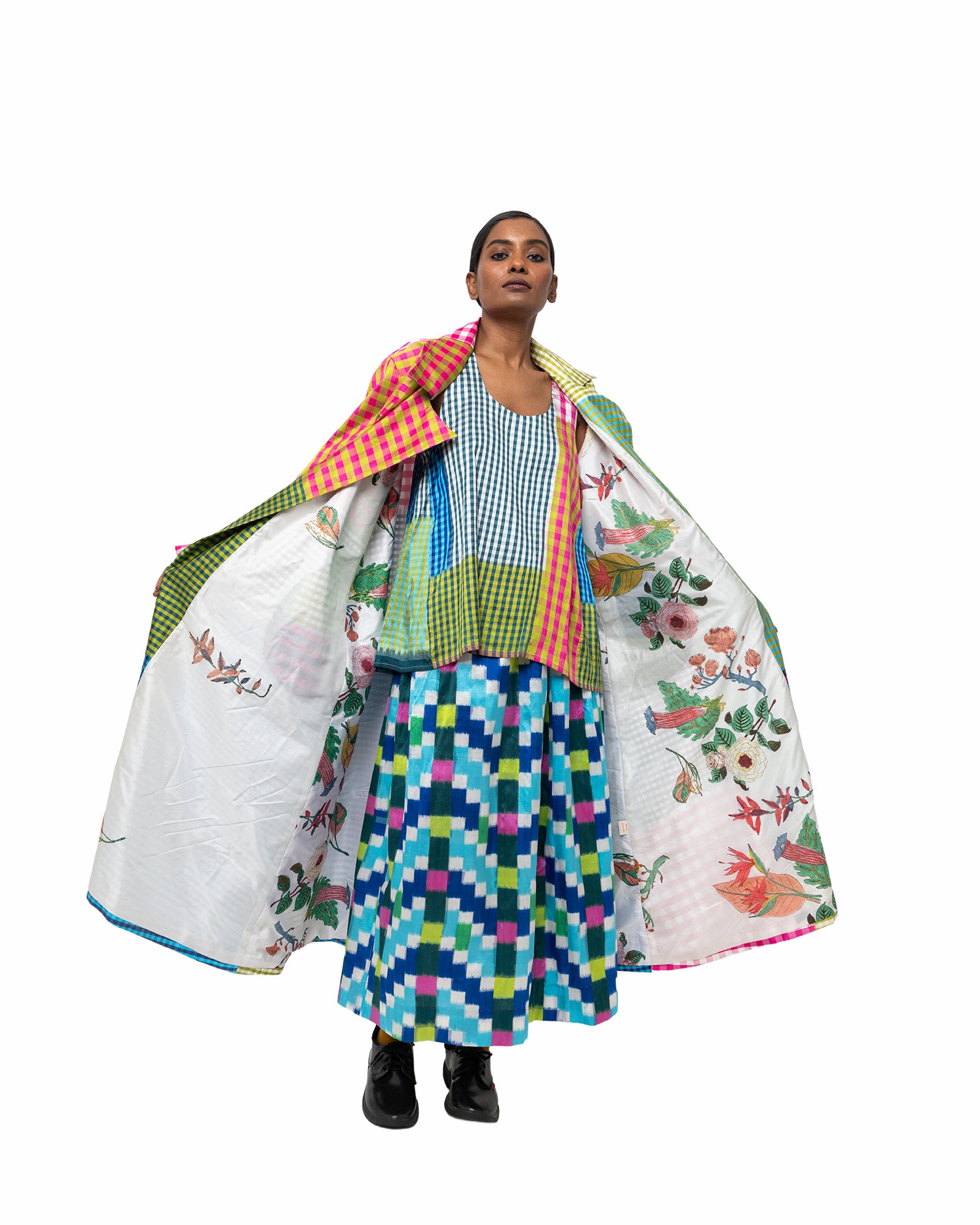 マラー・イカット シルクトップ