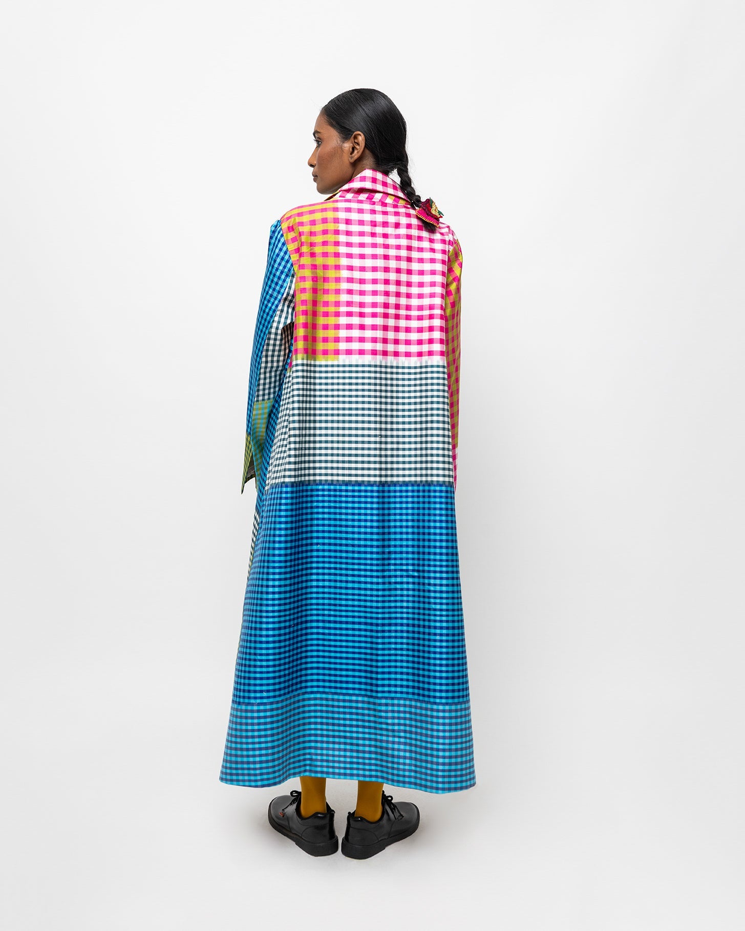 Lattice Ikkat Silk Jacket