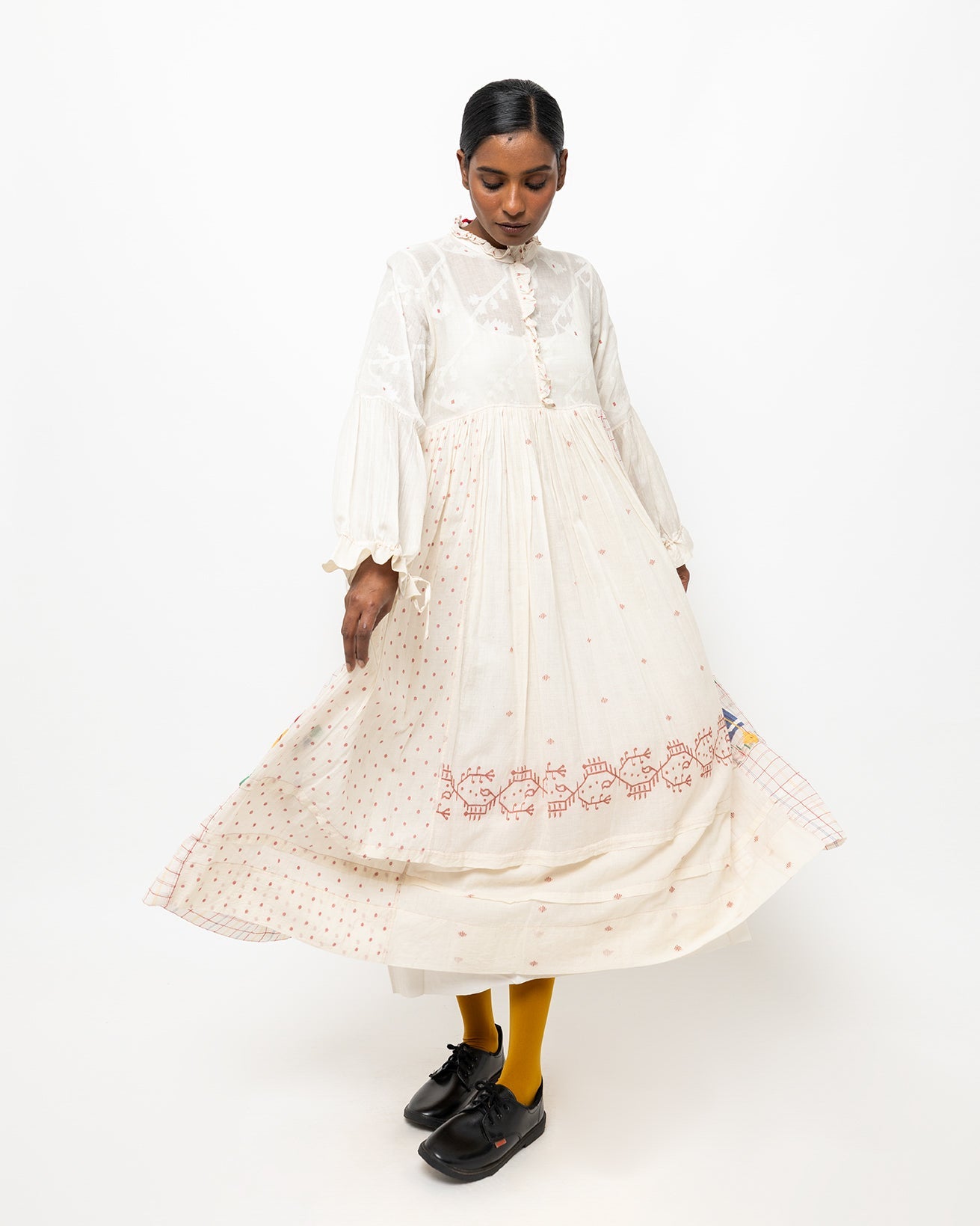 アヴィカ・ジャムダニ コットンドレス