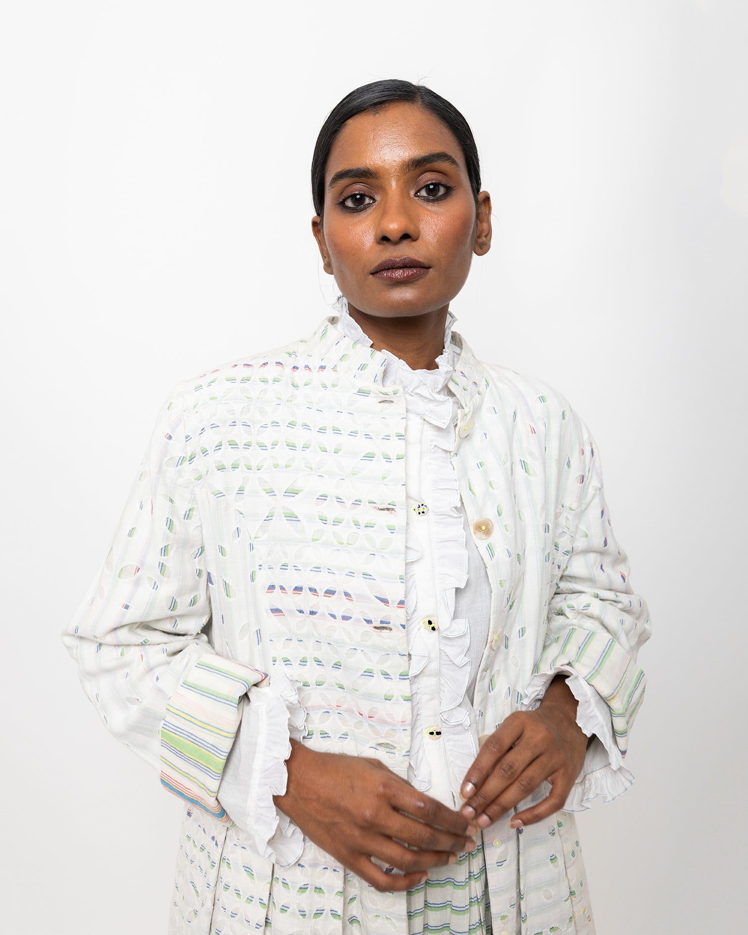 リネア アップリケ コットン ジャックド