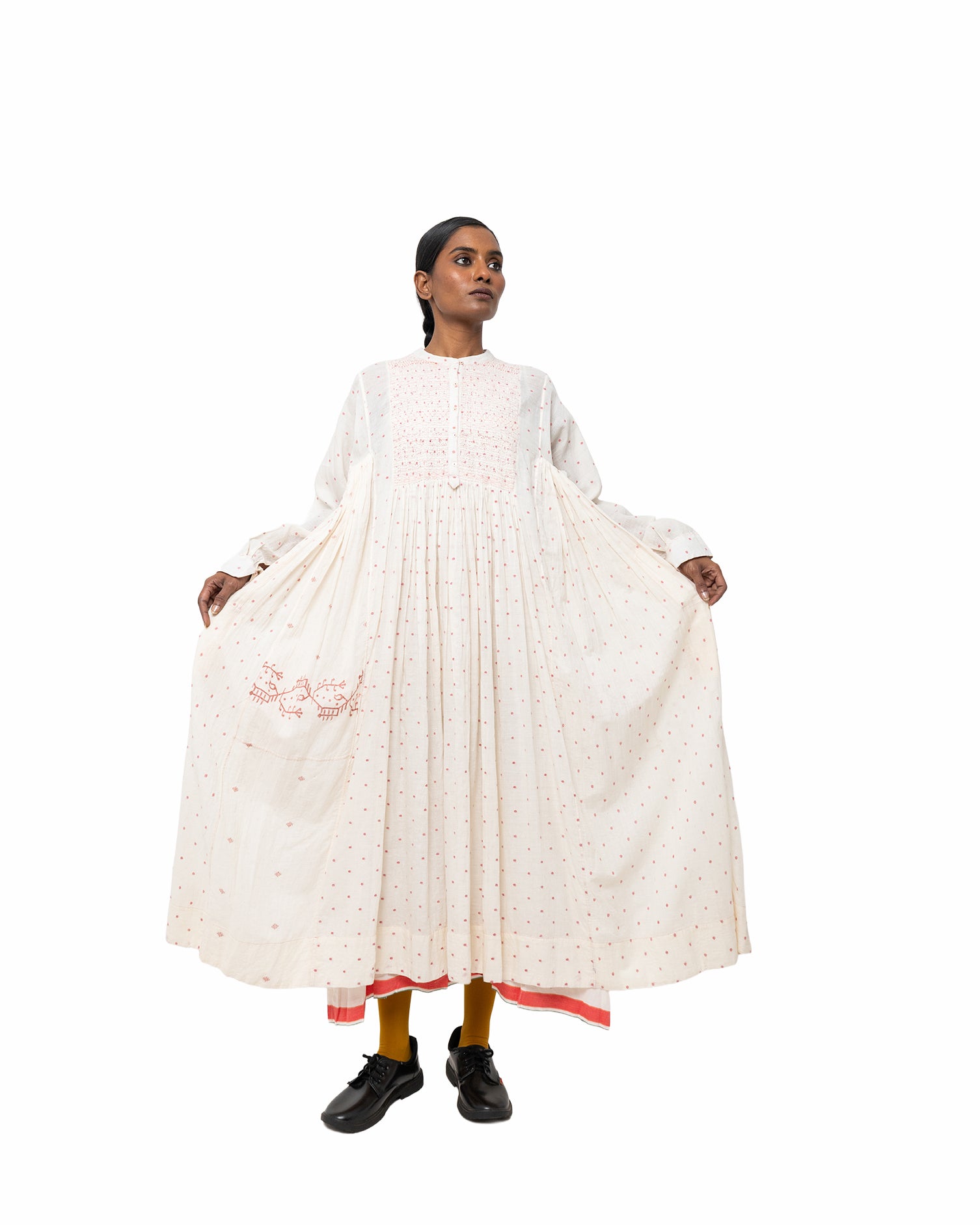 ヌール・ジャムダニ コットンドレス