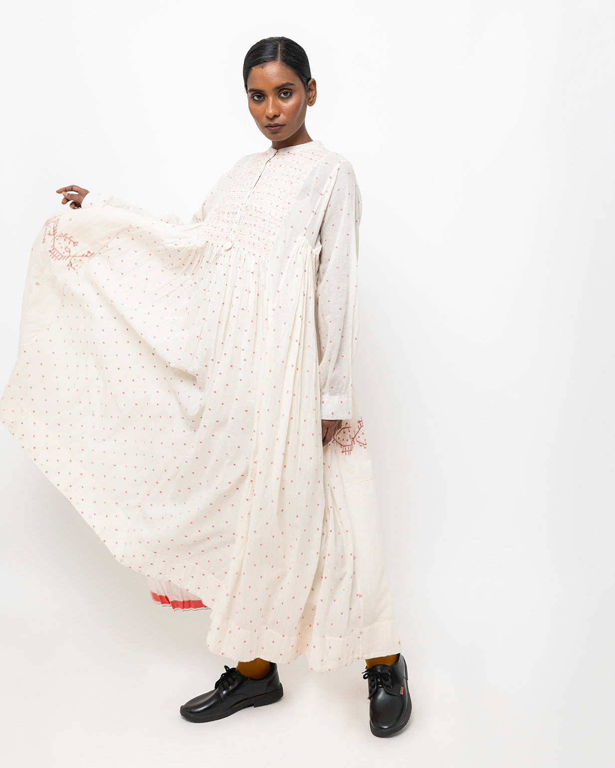 ヌール・ジャムダニ コットンドレス