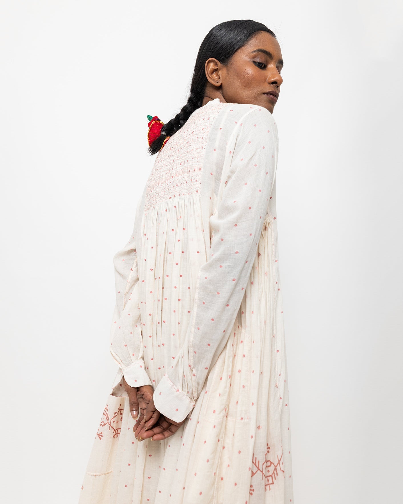 ヌール・ジャムダニ コットンドレス