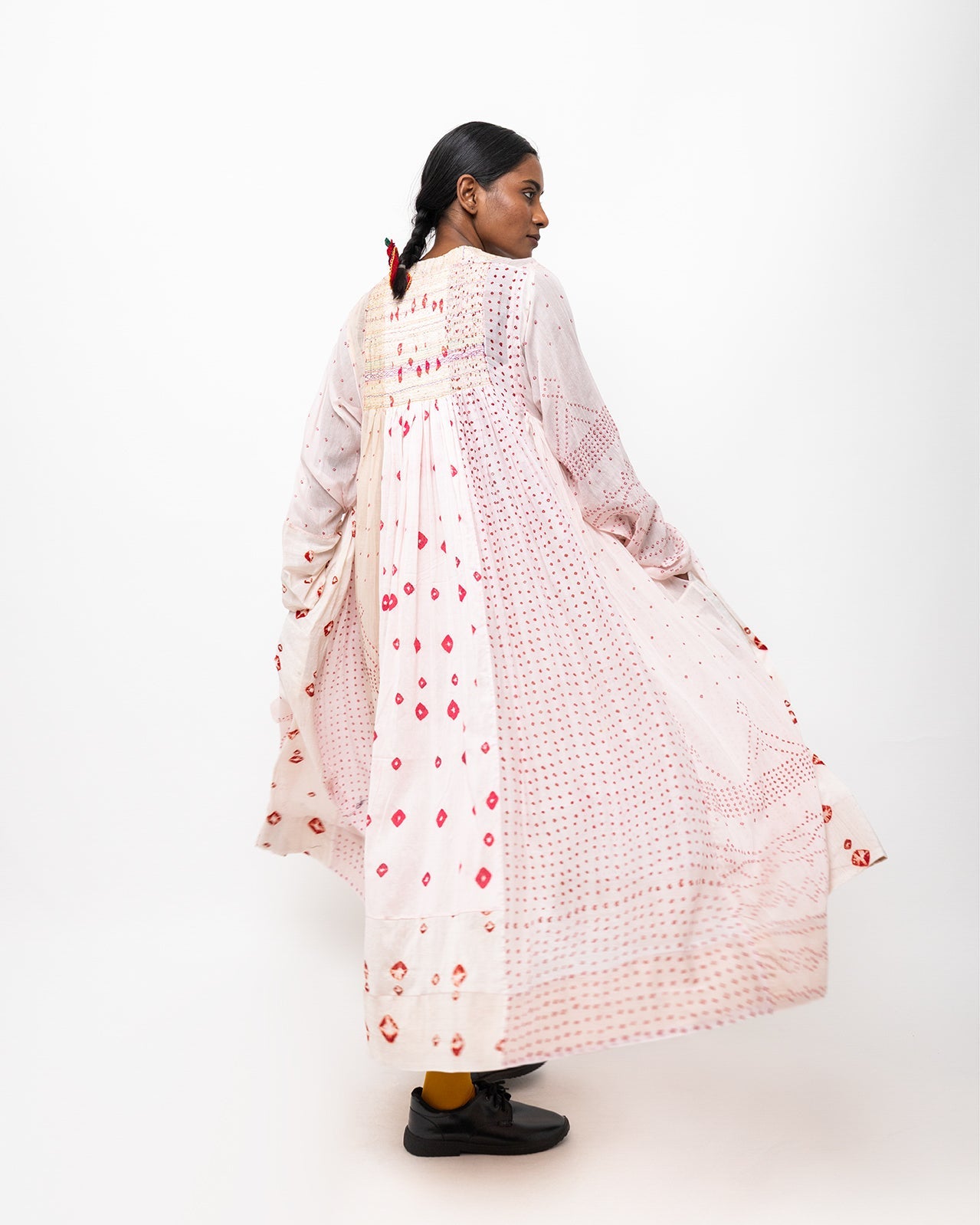 クムディニ バンダーニ コットンドレス