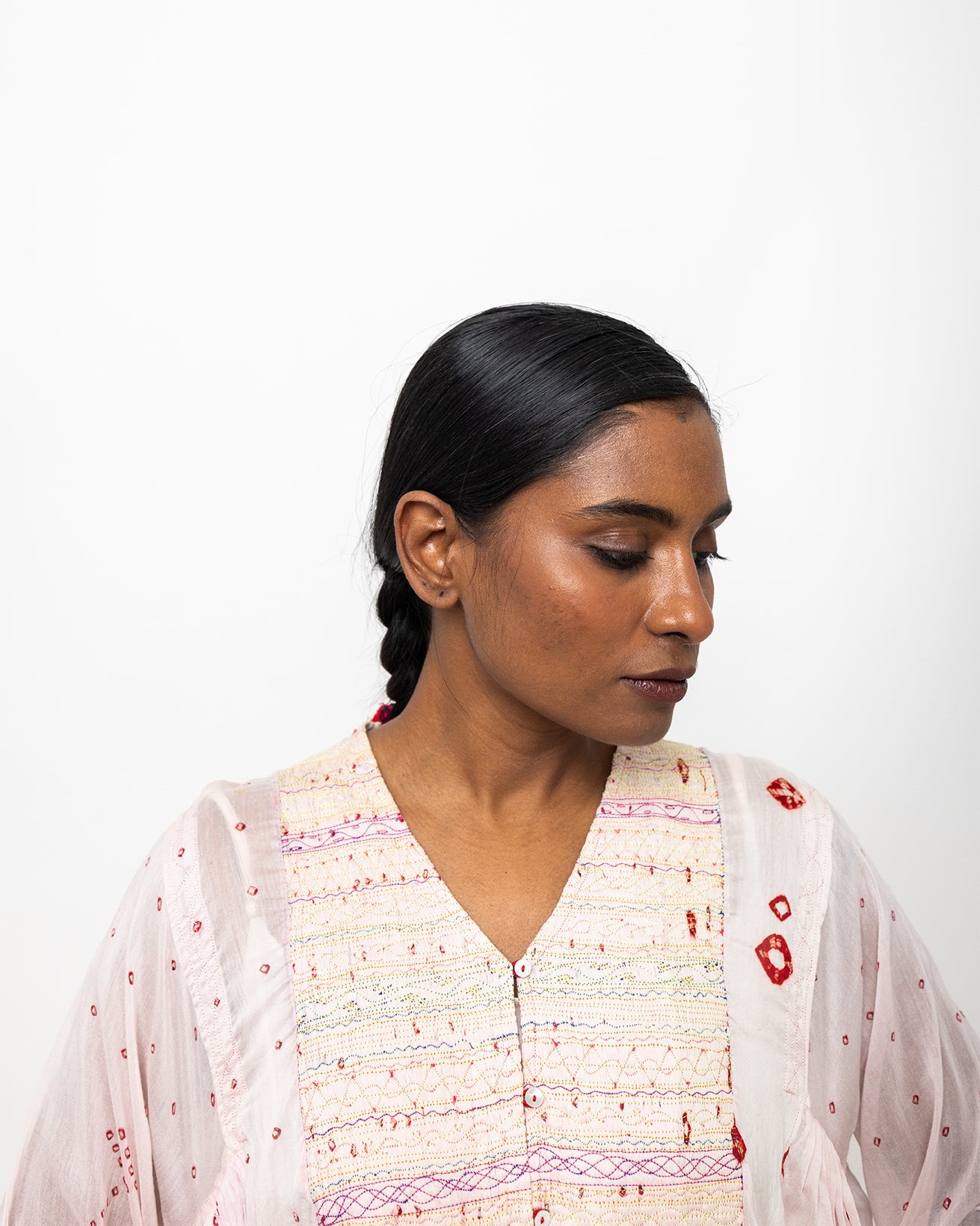 クムディニ バンダーニ コットンドレス