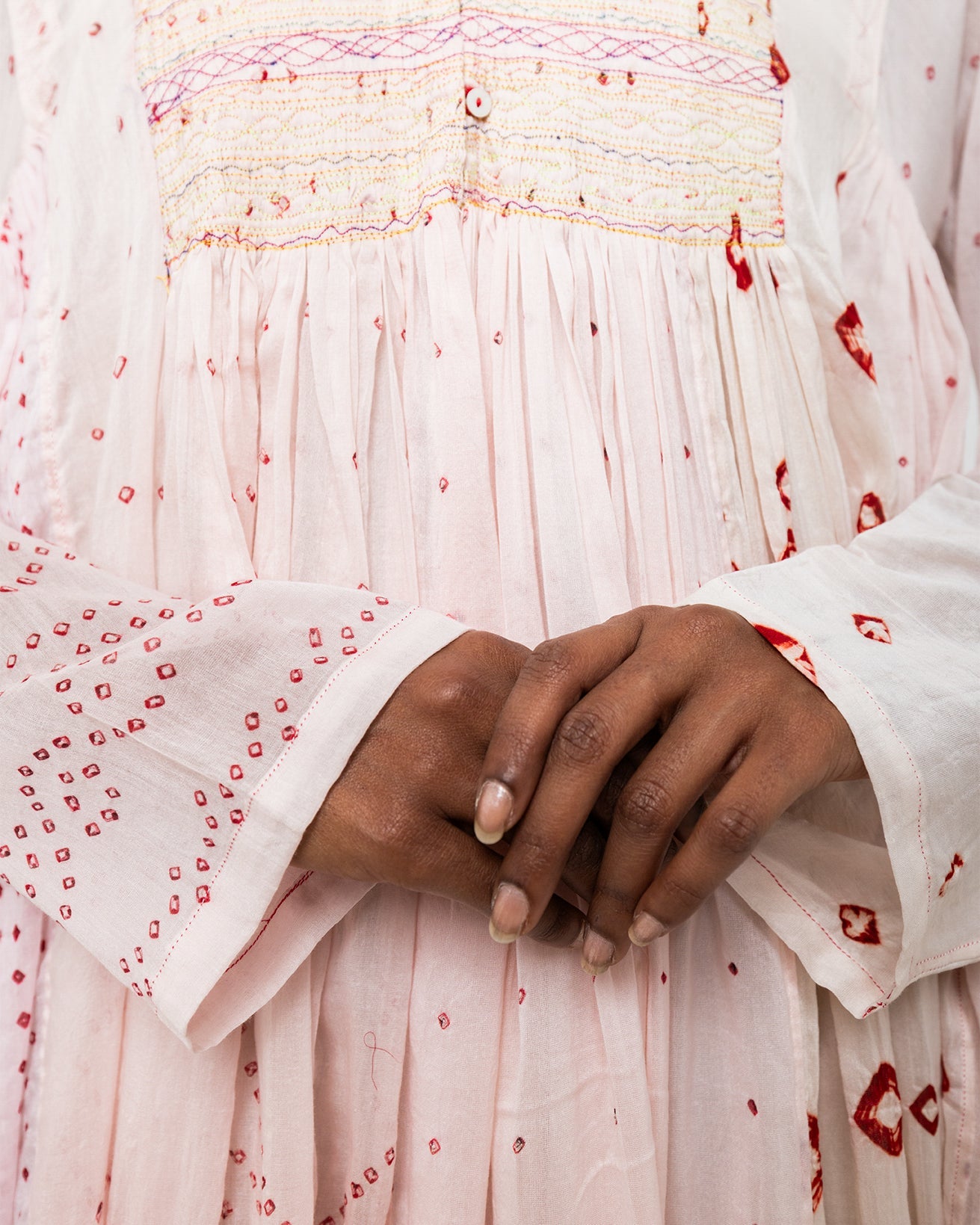 クムディニ バンダーニ コットンドレス