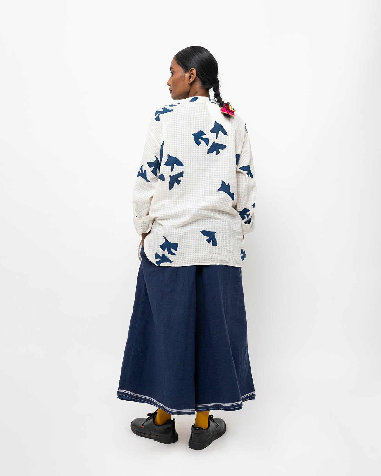 ピニャ アップリケ コットンシャツ