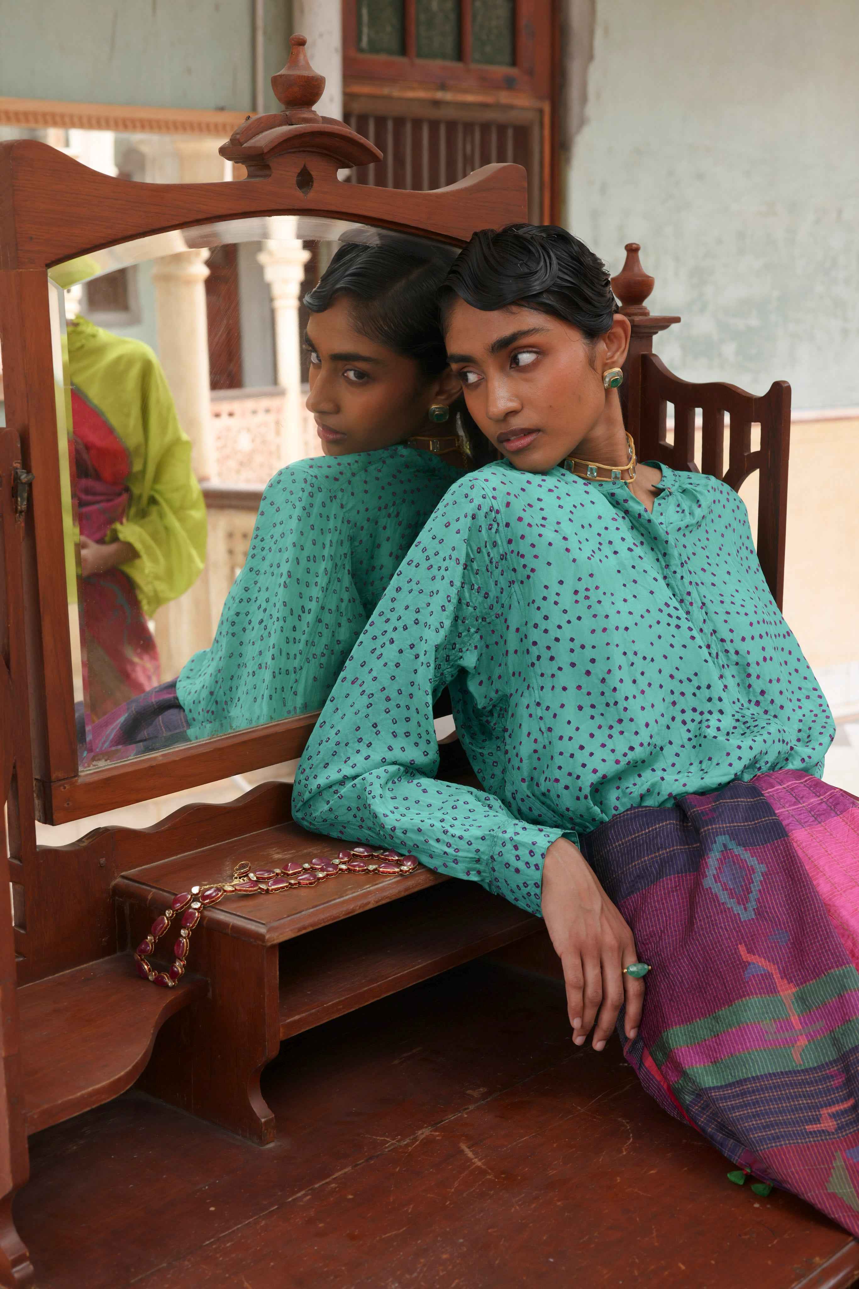 Nasrin Bandhani Shirt