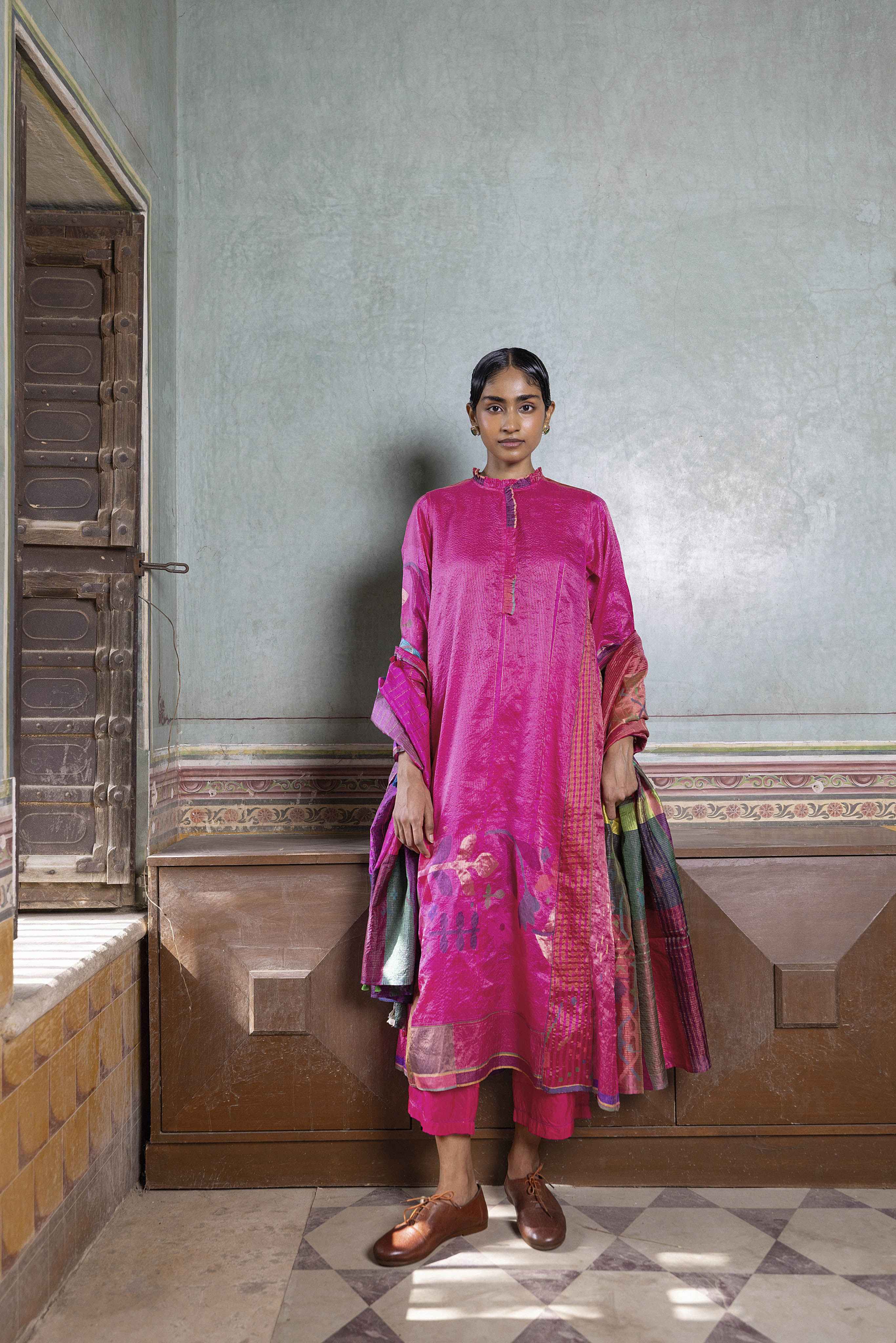 Lina Jamdani Kurta Set