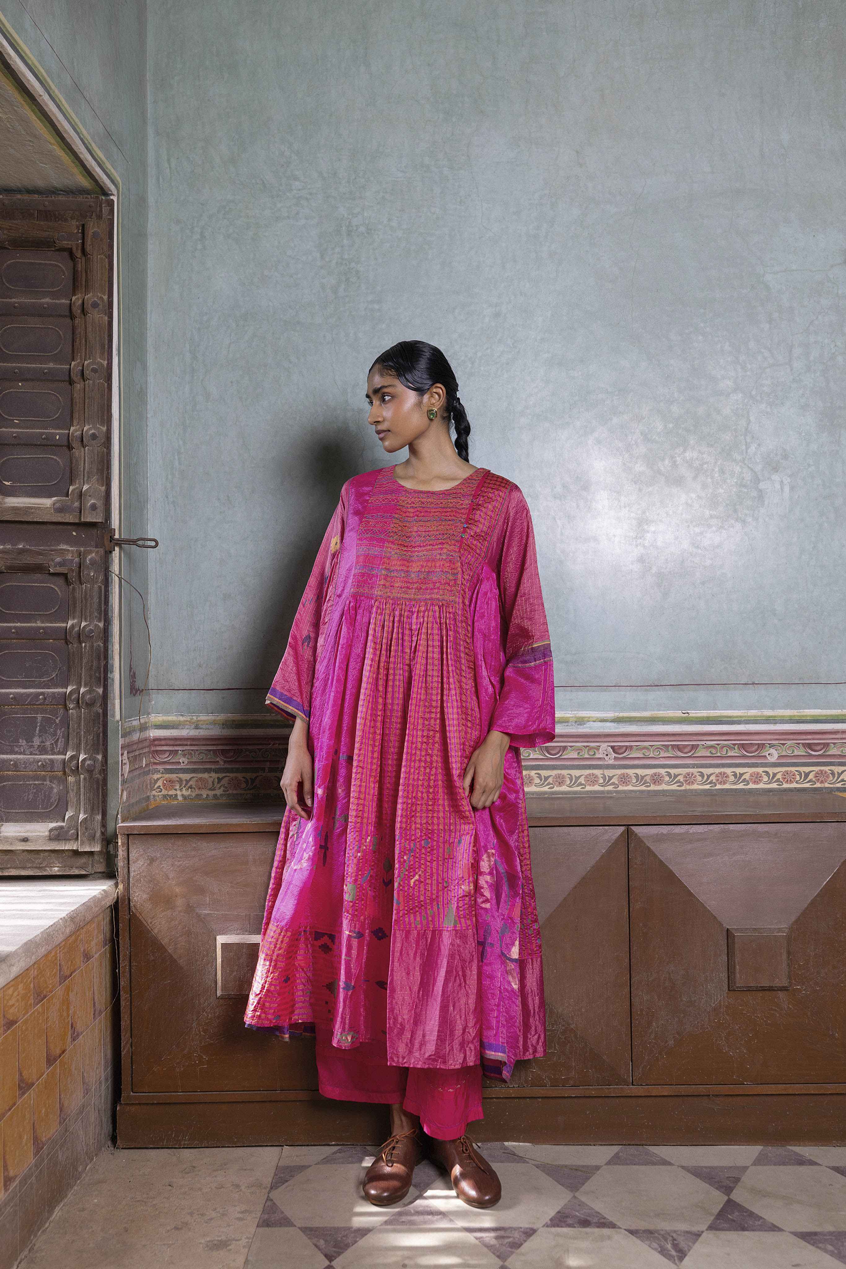 Jana Jamdani Dress