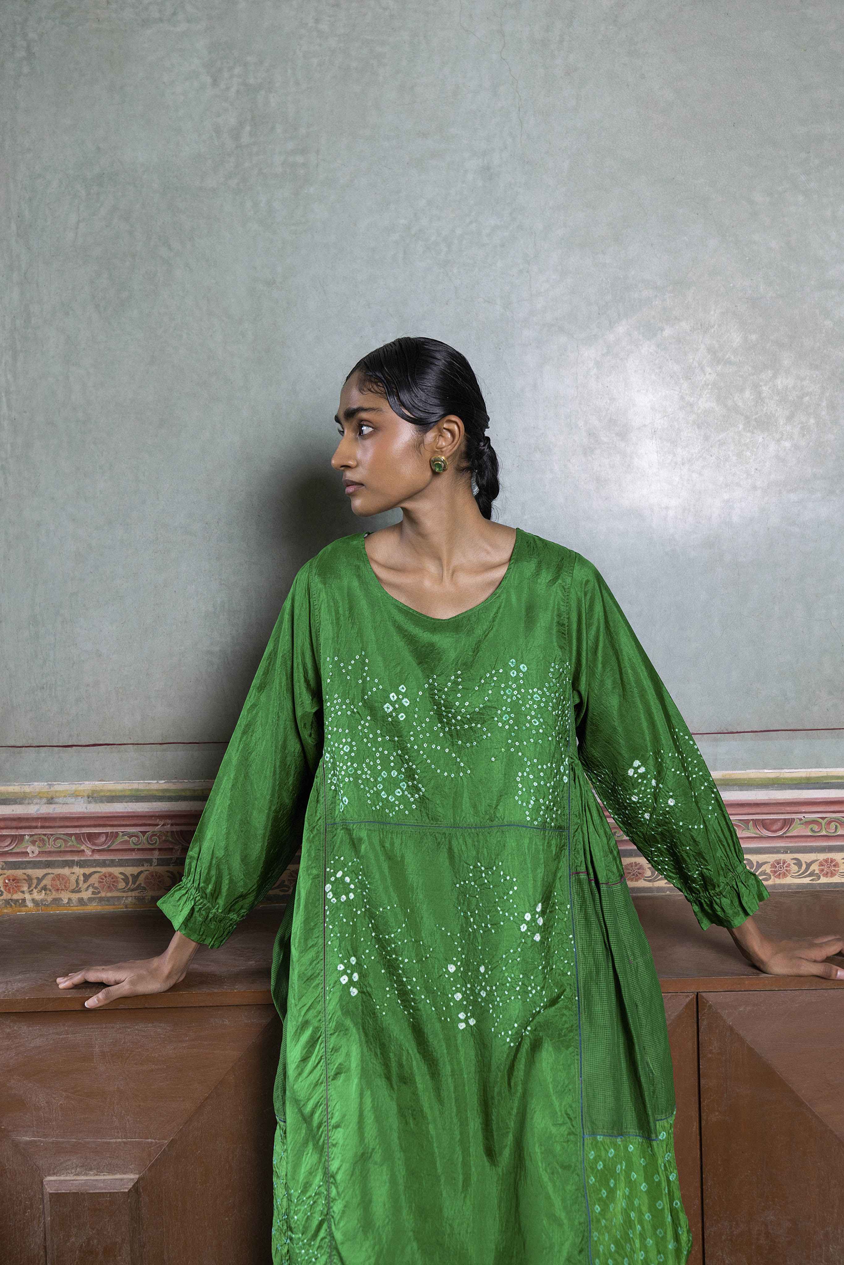 Najwa Bandhani Dress
